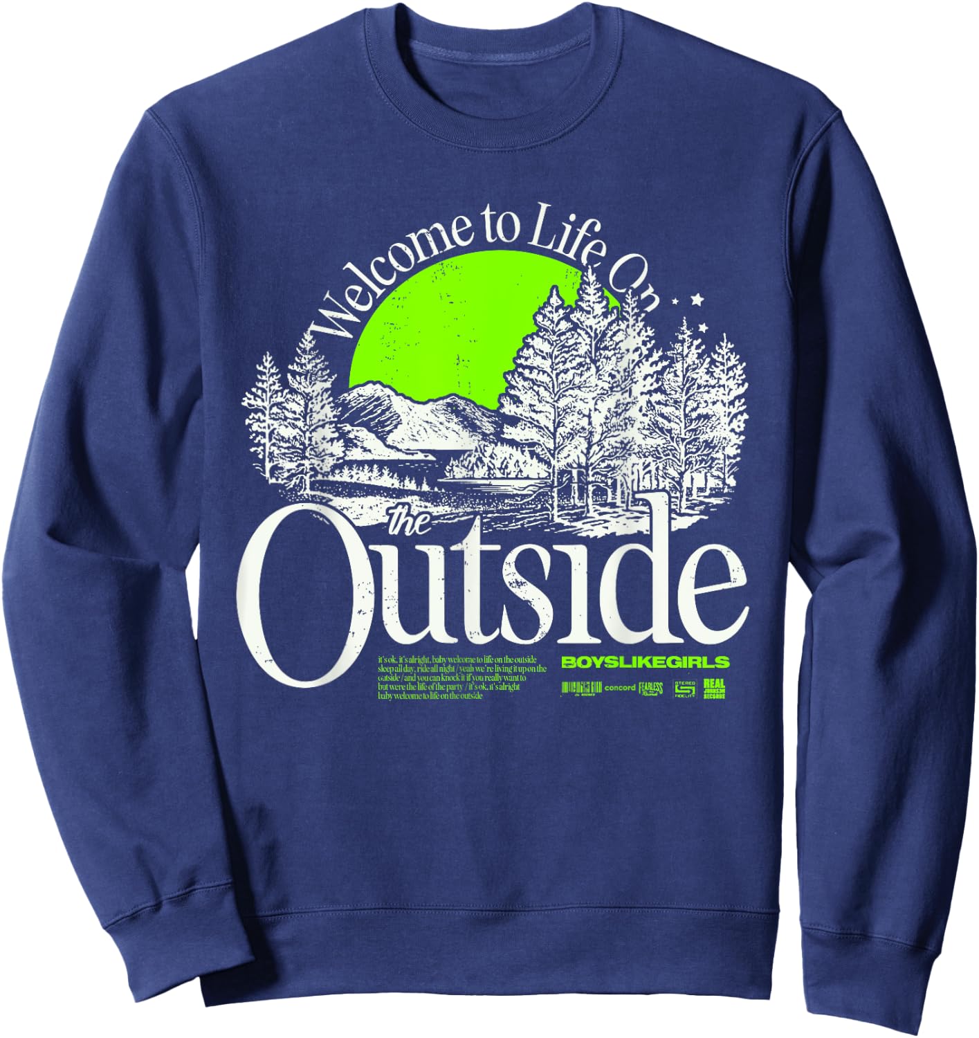 Boys Like Girls - the Outside Sweatshirt - Sweatshirt | Navy