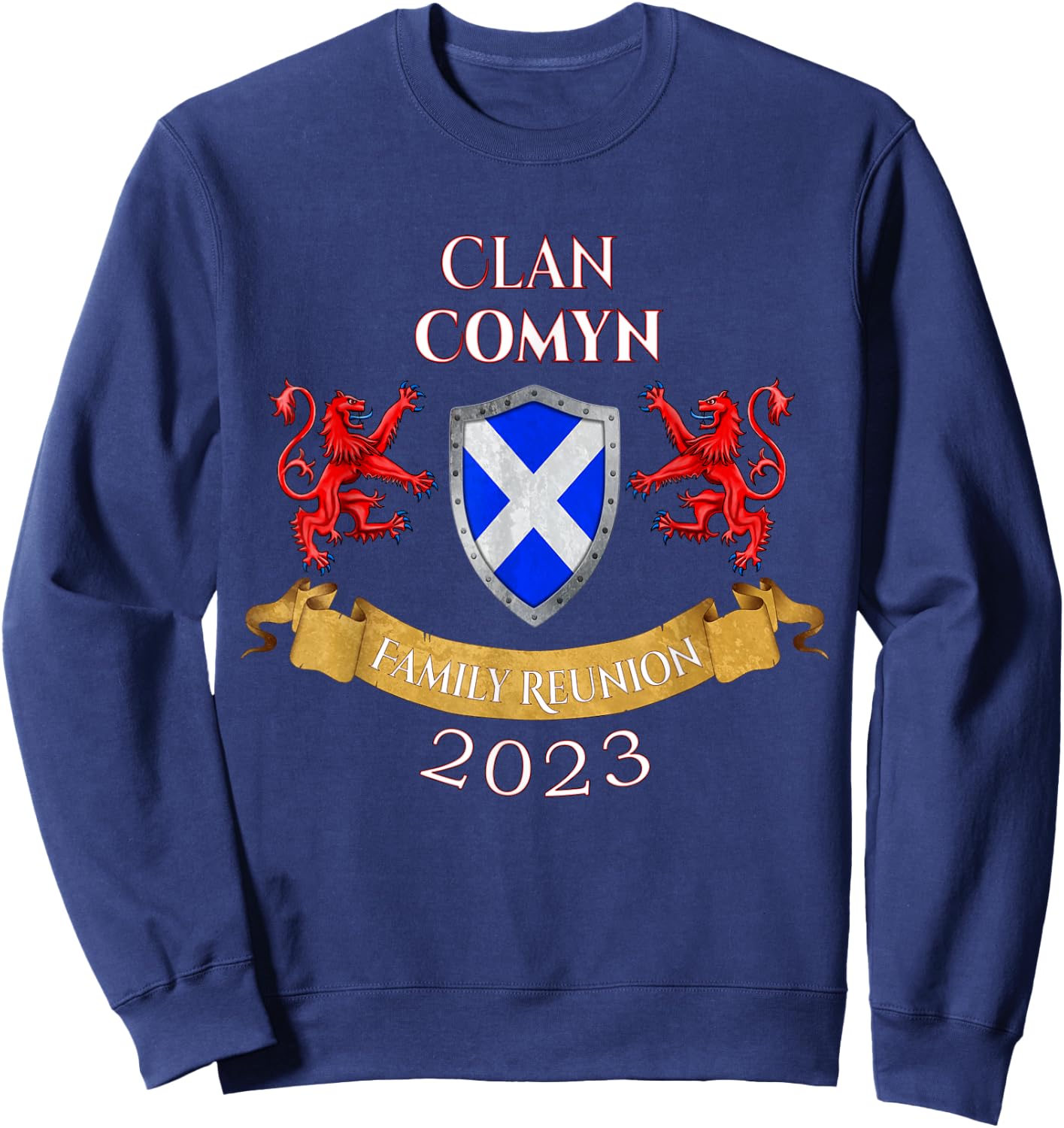 Comyn Family Reunion 2023 Scottish Clan Sweatshirt - Sweatshirt | Navy