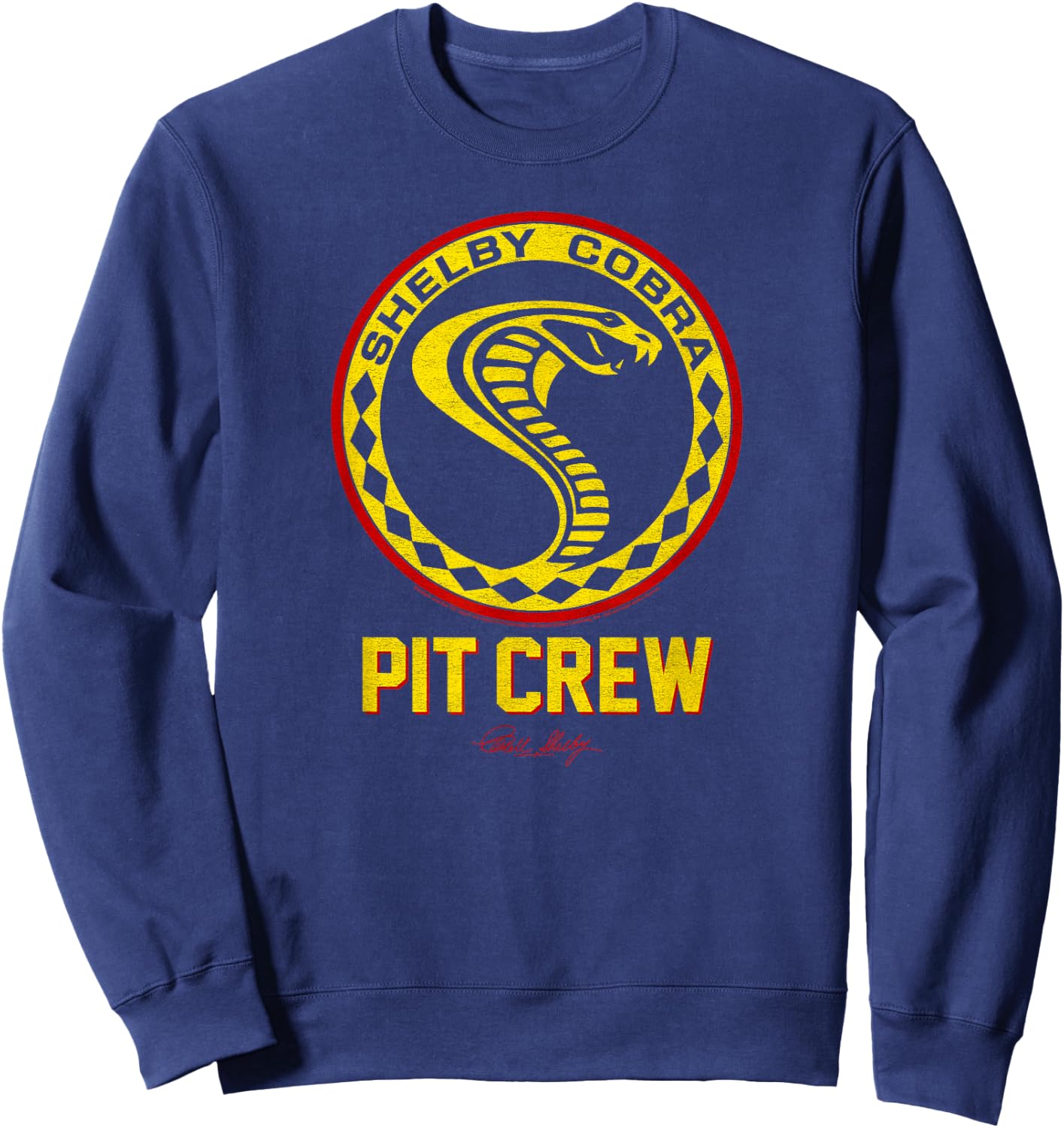 Carroll Shelby Vintage Pit Crew Badge Sweatshirt - Sweatshirt | Navy