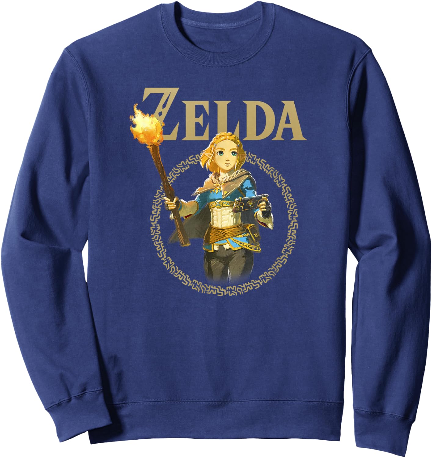 The Legend of Zelda Tears of The Kingdom Zelda Portrait Sweatshirt - Sweatshirt | Navy