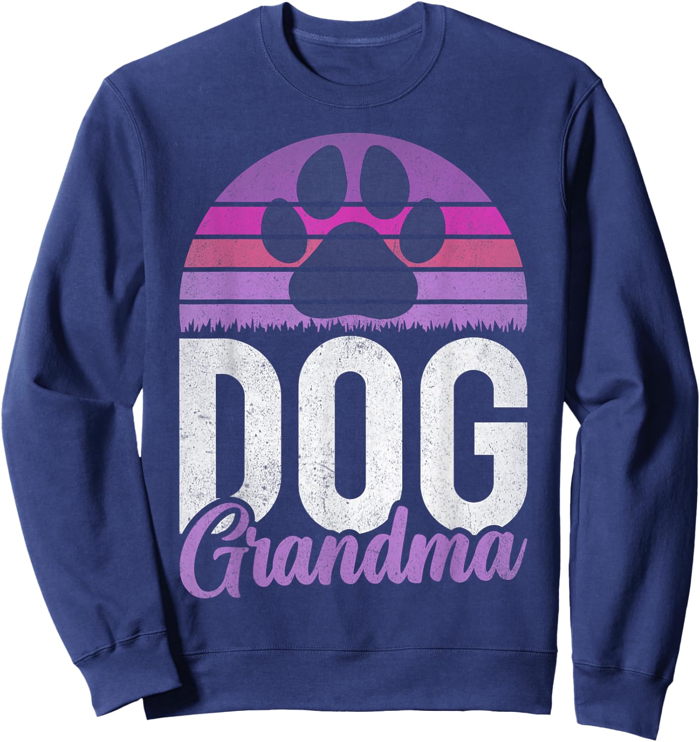 Dog Grandma Men Women Sweatshirt - Sweatshirt | Navy