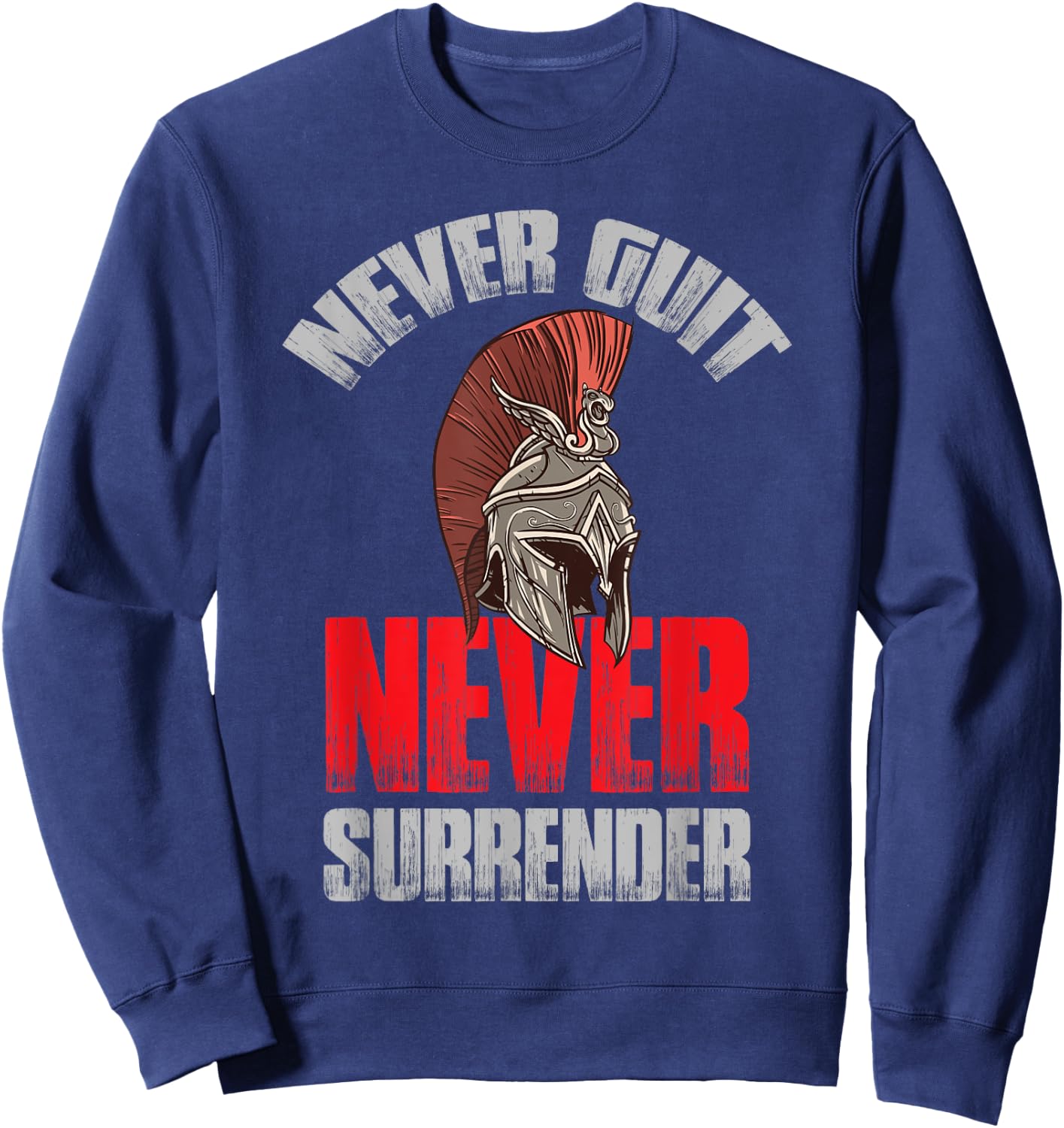 Spartan Helmet Ancient Greece Warrior Gladiator Sweatshirt - Sweatshirt | Navy