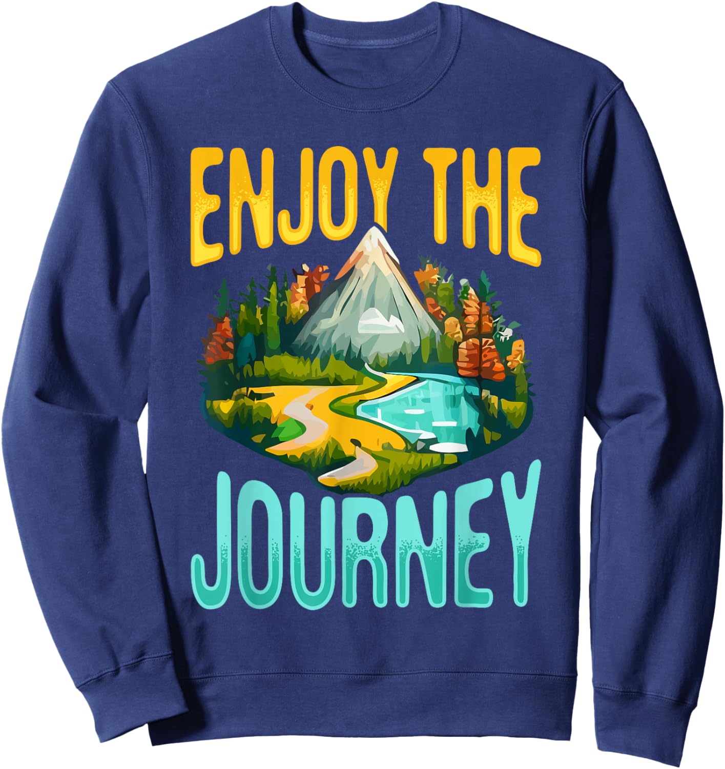 Camping Tent Enjoy the journey Sweatshirt - Sweatshirt | Navy