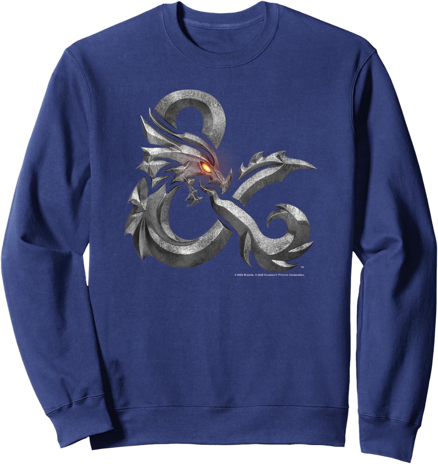 Dungeons & Dragons: Honor Among Thieves Ampersand Logo Small Sweatshirt - Sweatshirt | Navy