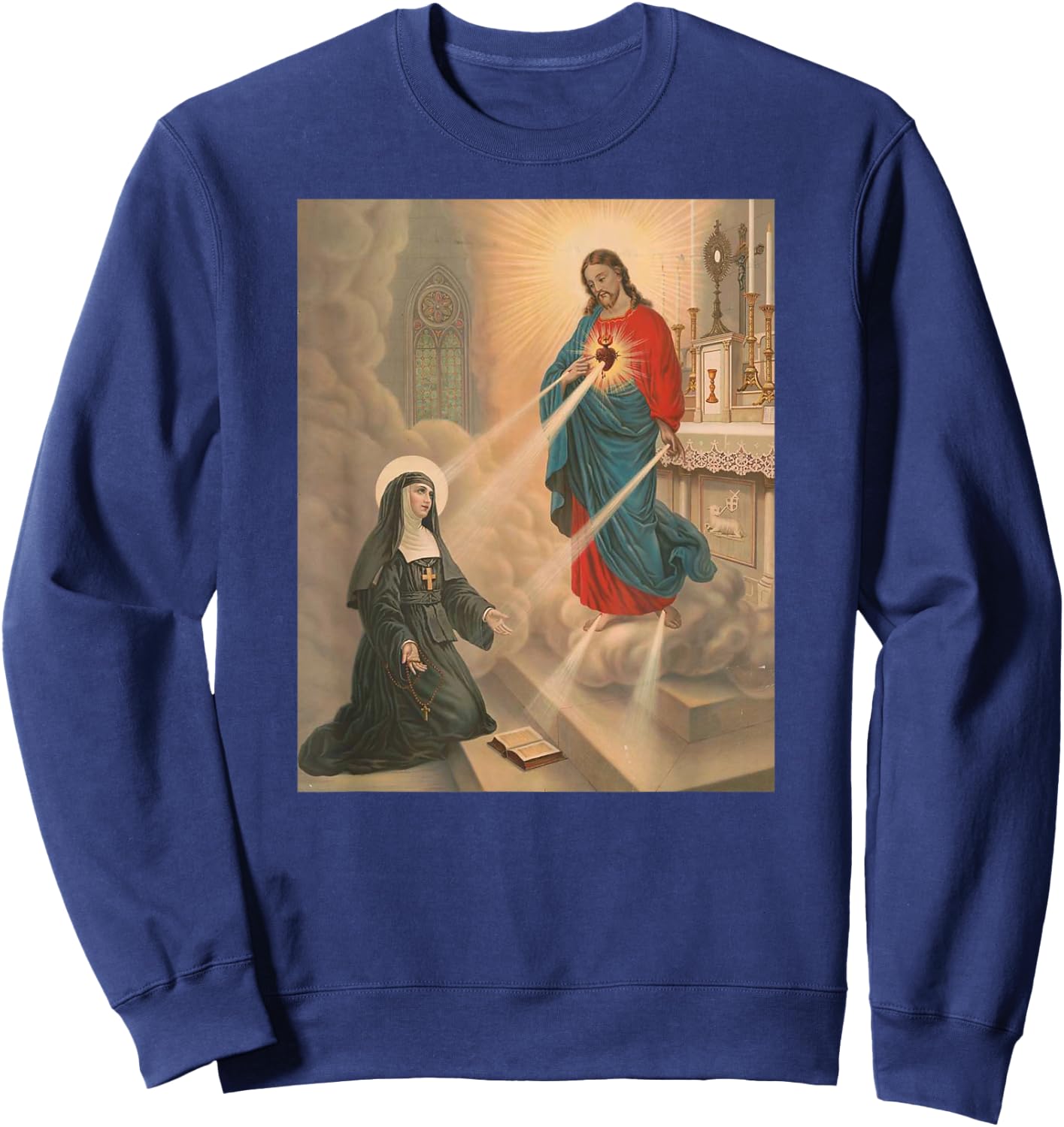 Saint Margaret Mary Alacoque Sweatshirt - Sweatshirt | Navy