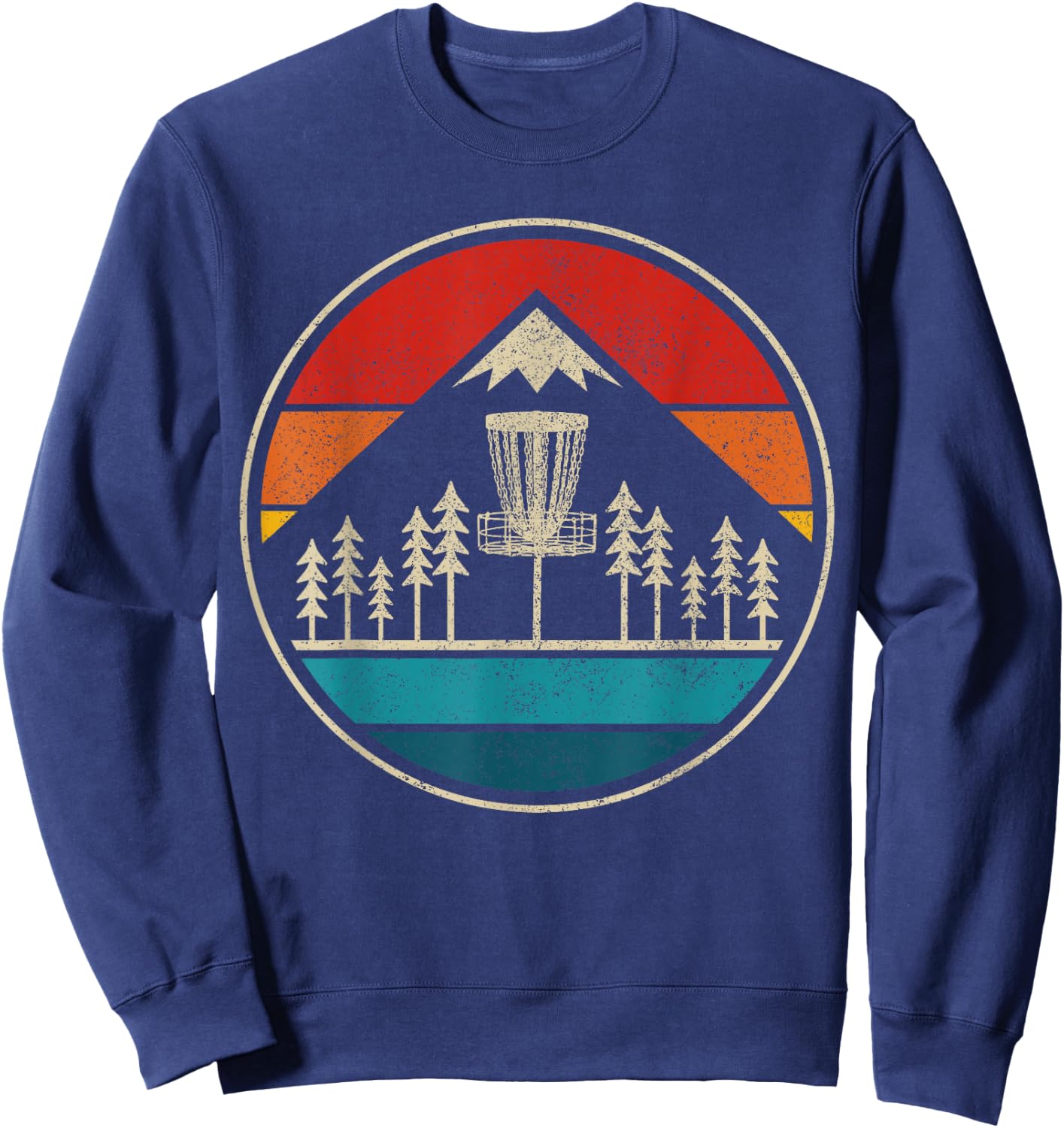 Vintage Disc Golf Rolf Retro Disc Golfer Sweatshirt - Sweatshirt | Navy