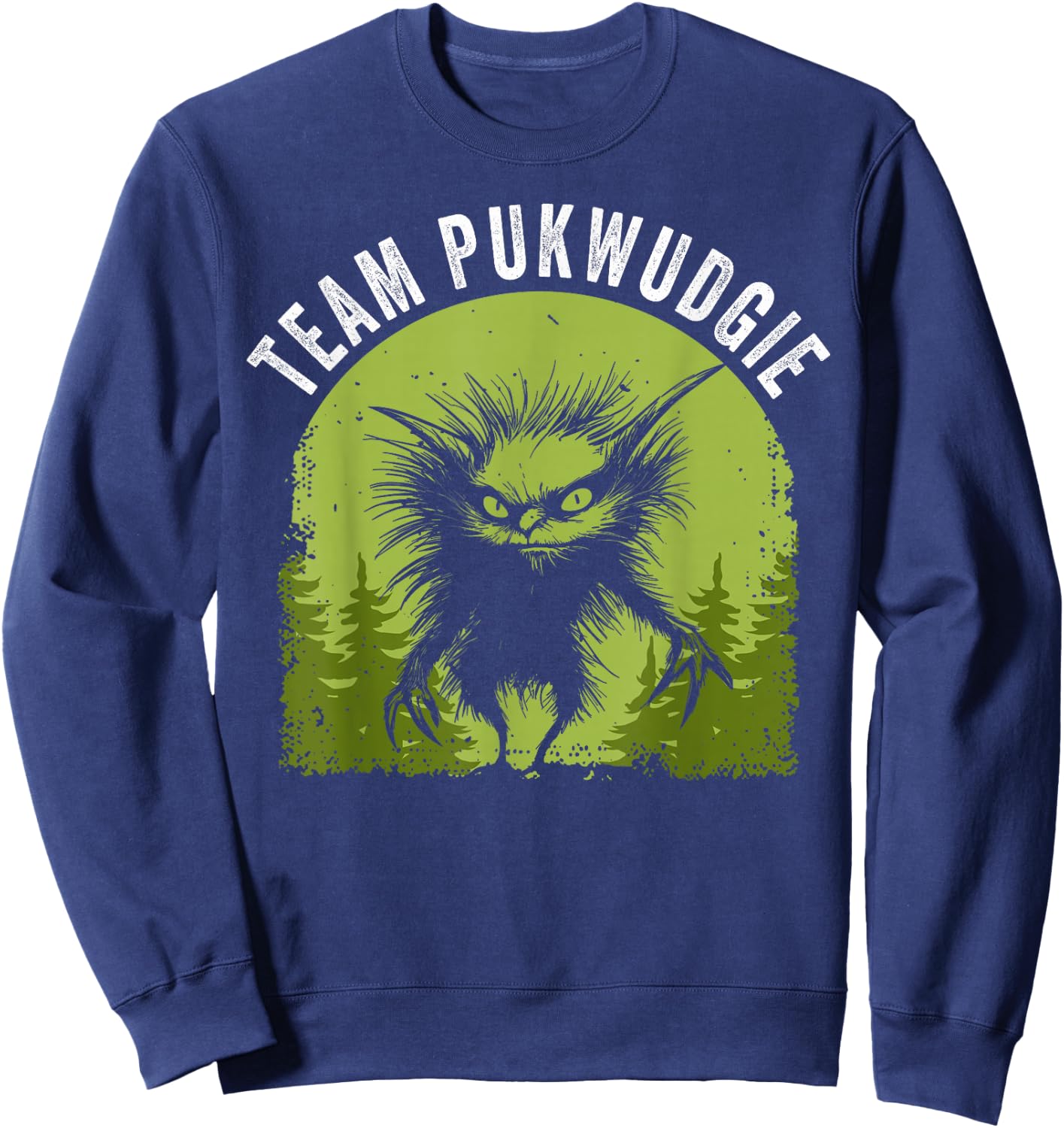 Pukwudgie Cryptid Folklore Myths Cryptozoologist Sweatshirt - Sweatshirt | Navy