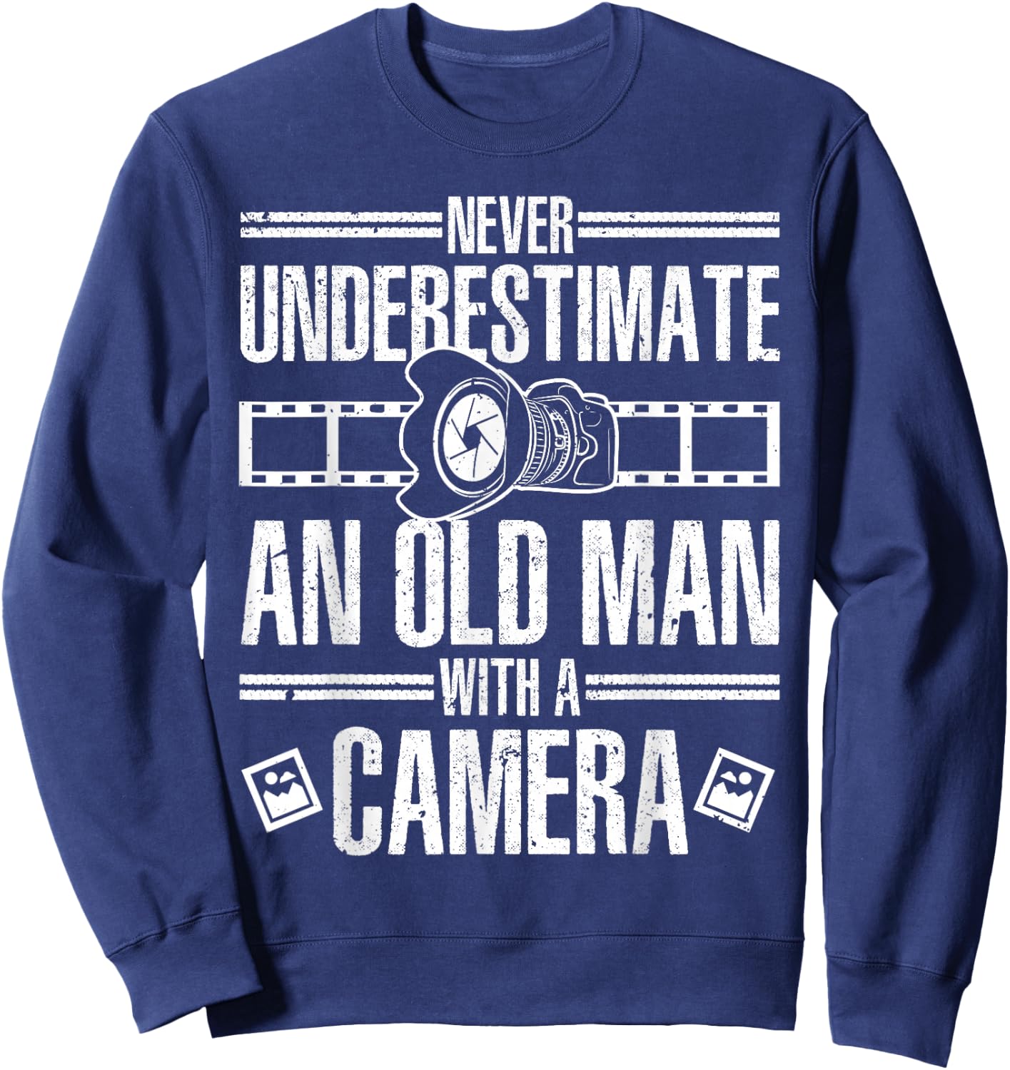 Cool Photography Grandpa Photographer Camera Lover Sweatshirt - Sweatshirt | Navy