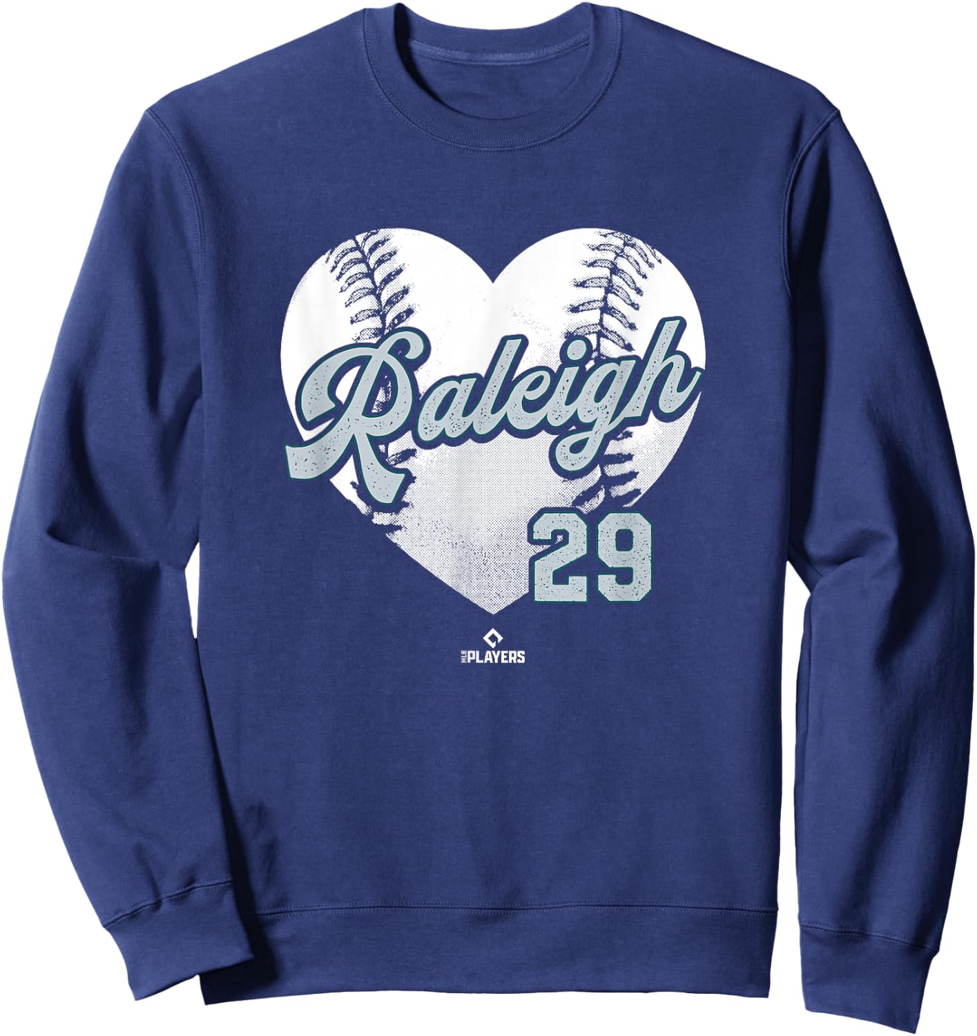 Baseball Heart Cal Raleigh Seattle MLBPA Sweatshirt - Sweatshirt | Navy