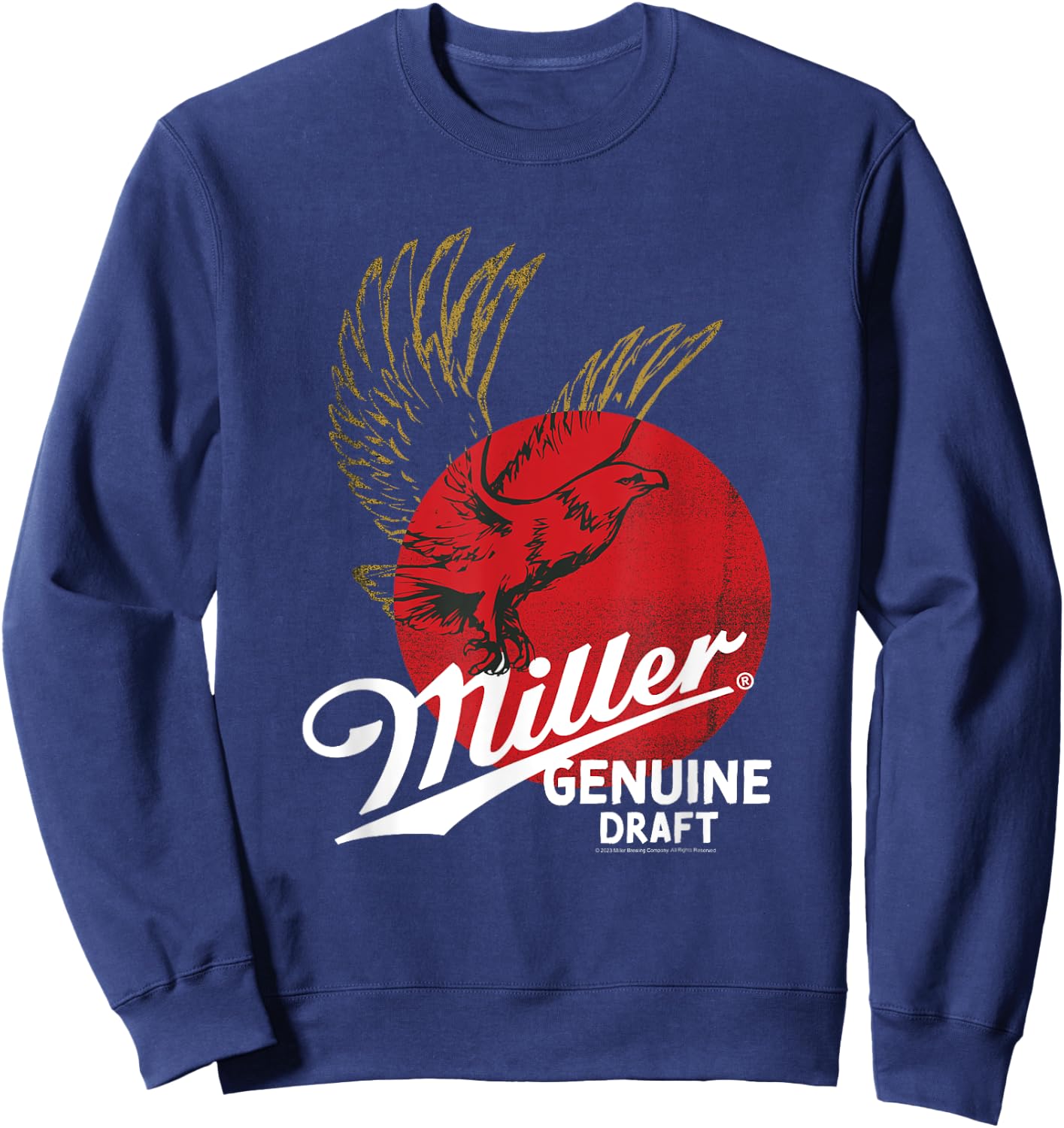 Coors Brewing Company Miller Genuine Draft Classic Big Logo Sweatshirt - Sweatshirt | Navy