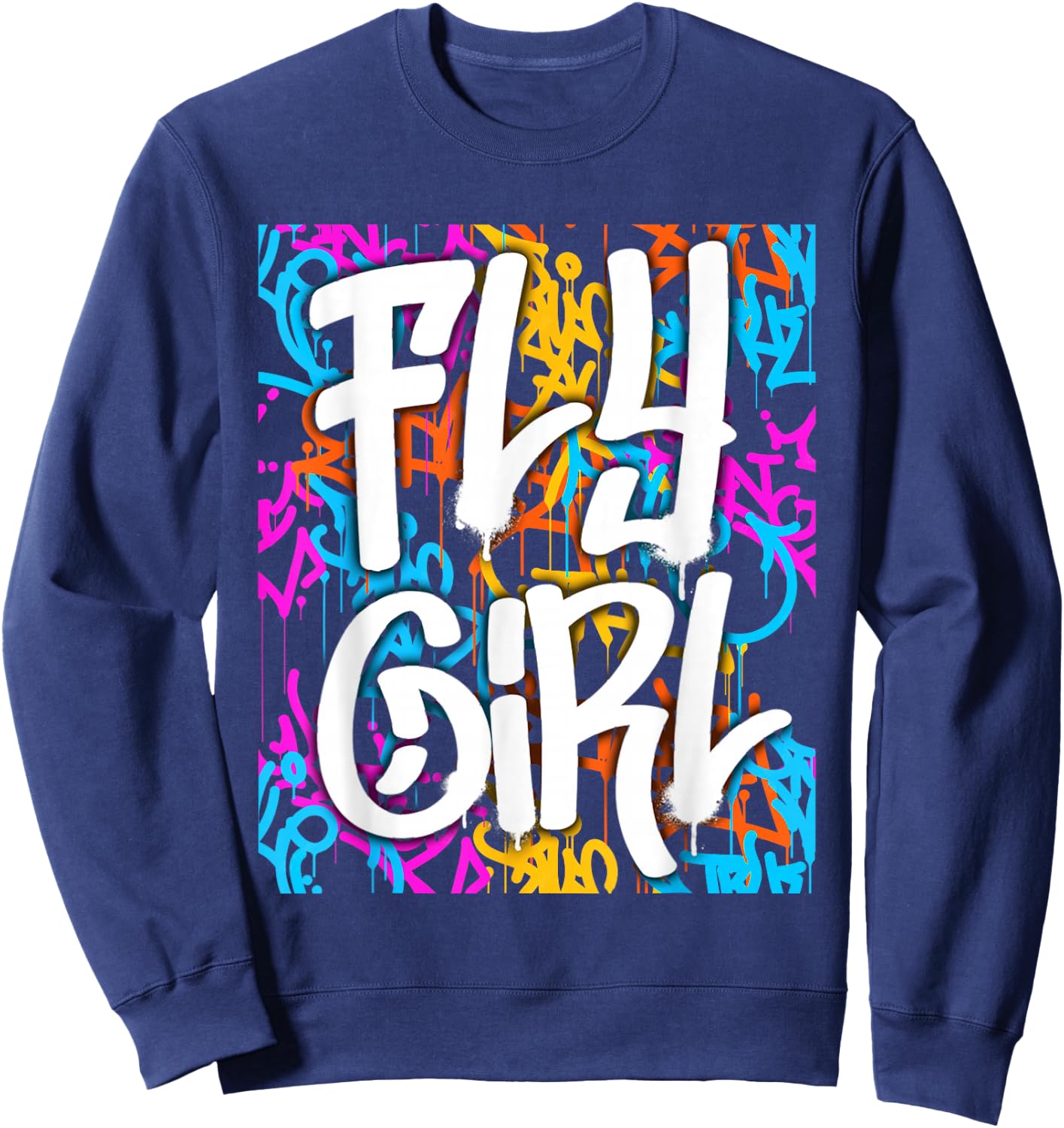 Fly Girl Women Girls Sweatshirt - Sweatshirt | Navy