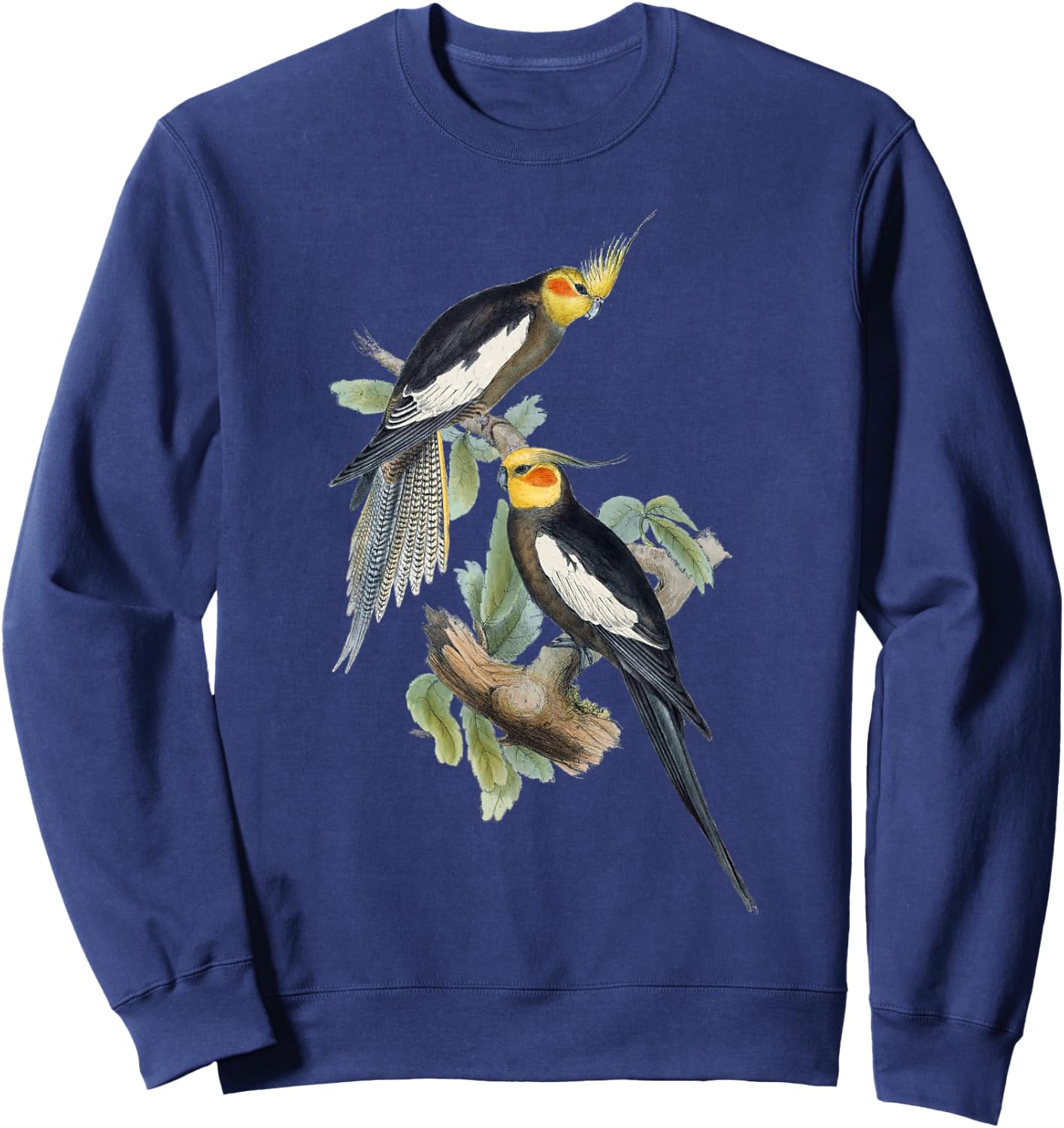 Love Cockatiel Women Parrot for pet Bird Lovers Cockatiel Sweatshirt - Sweatshirt | Navy