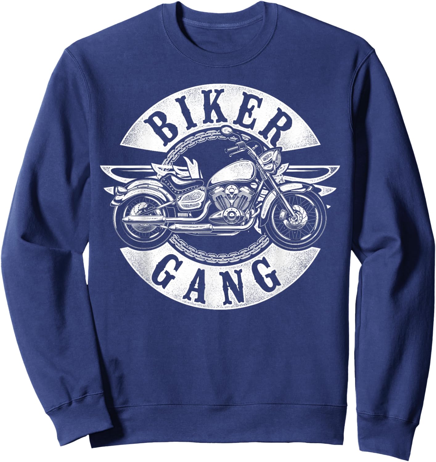 Classic Motorcycle Biker Biker Gang Sweatshirt - Sweatshirt | Navy
