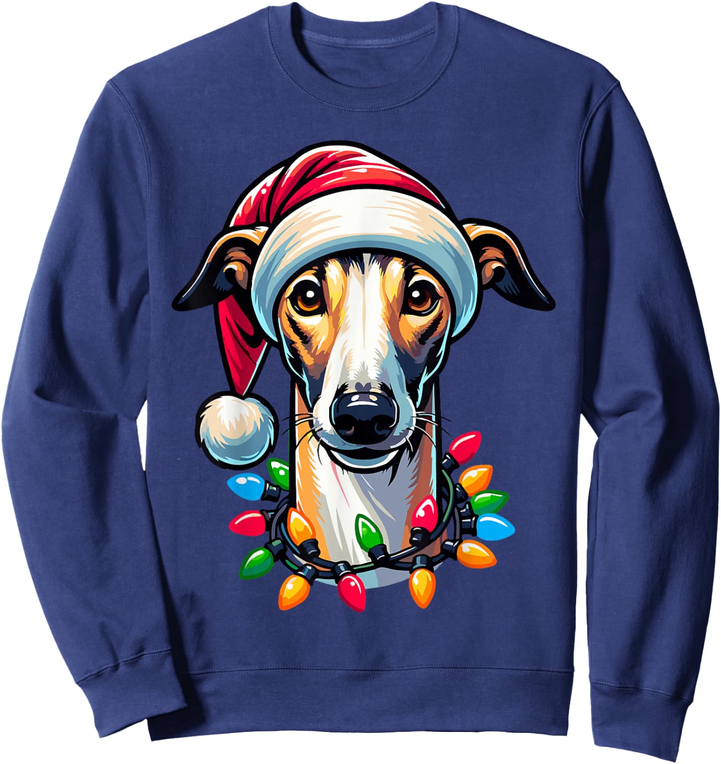 Dog Owner Xmas Men Women Favorite Greyhound Christmas Sweatshirt - Sweatshirt | Navy