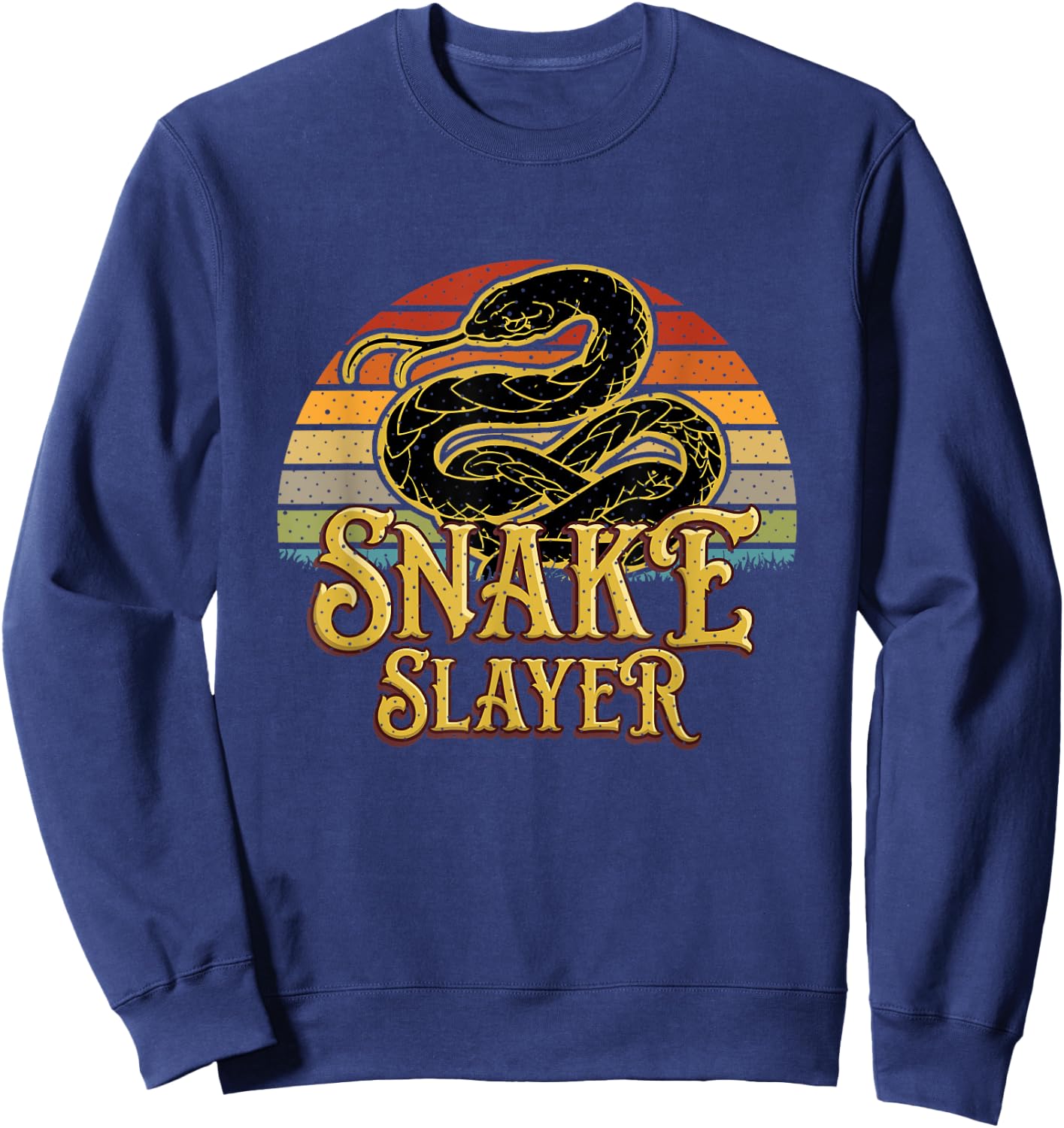 Snake Slayer Snake Hunting Sweatshirt - Sweatshirt | Navy