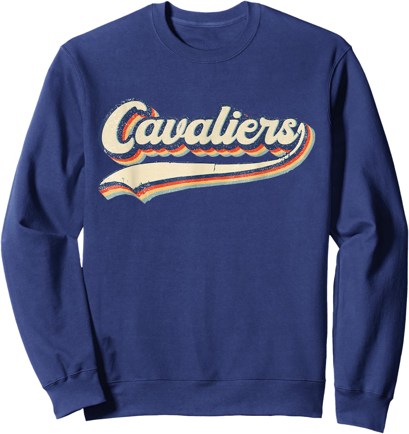 Cavaliers Name Vintage Retro Gift Men Women Boy Girl Sweatshirt - Sweatshirt | Navy