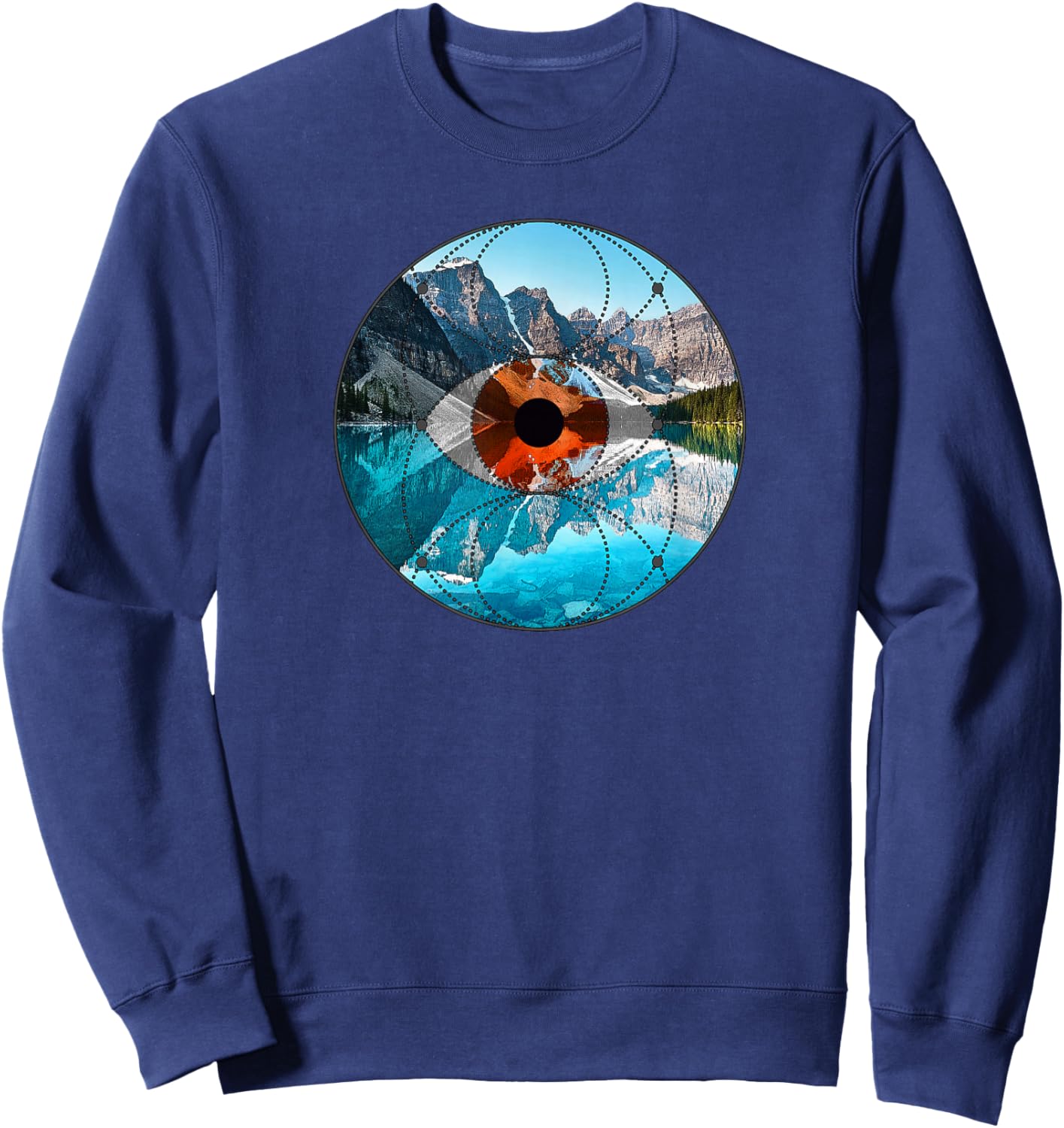 Sacred Geometry, Cosmos and Nature, Men & Women Sweatshirt - Sweatshirt | Navy
