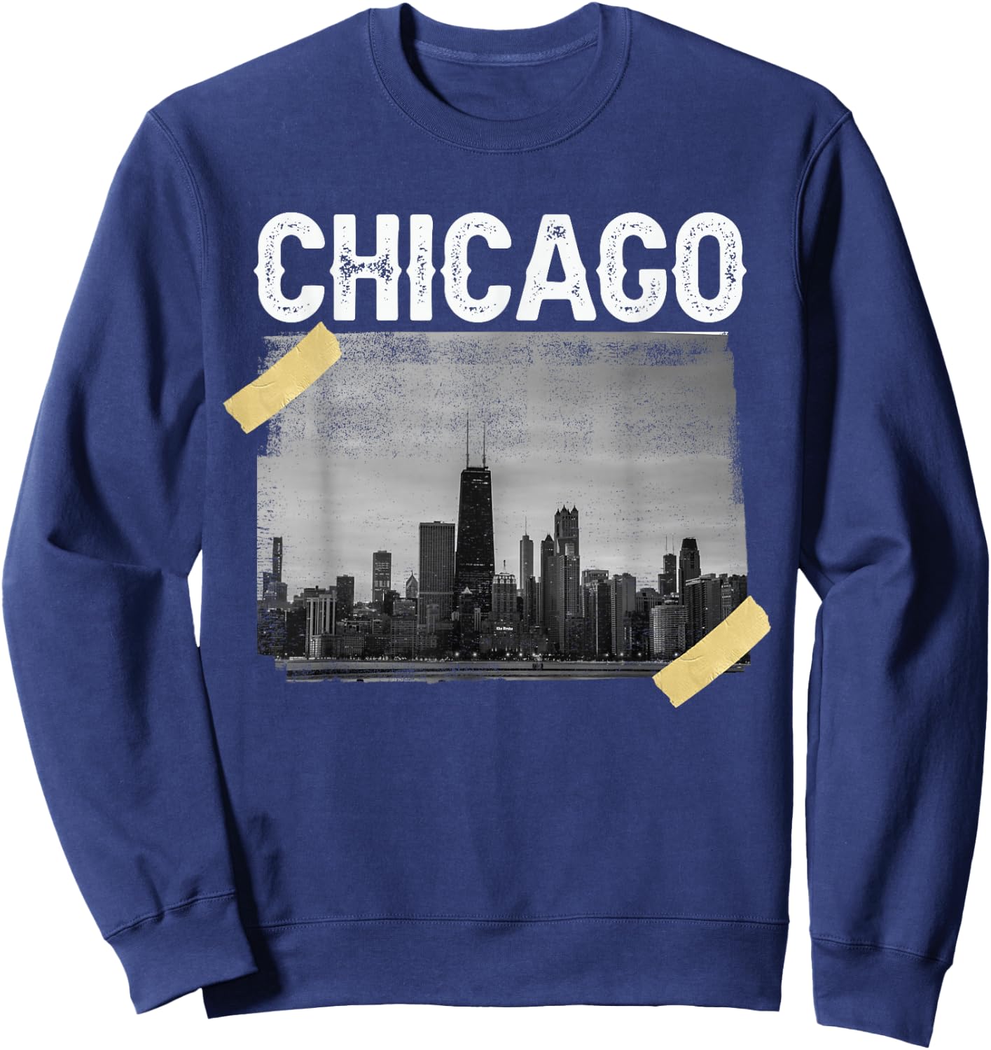 Illinois Chicago Skyline Chi Town Sweatshirt - Sweatshirt | Navy