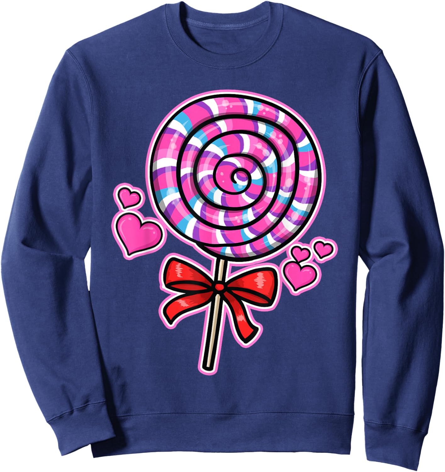 Lollipop Candy Sweatshirt - Sweatshirt | Navy