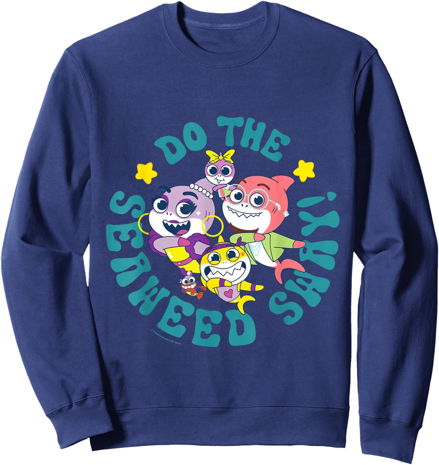 Baby Shark Do The Seaweed Sway! Sweatshirt - Sweatshirt | Navy