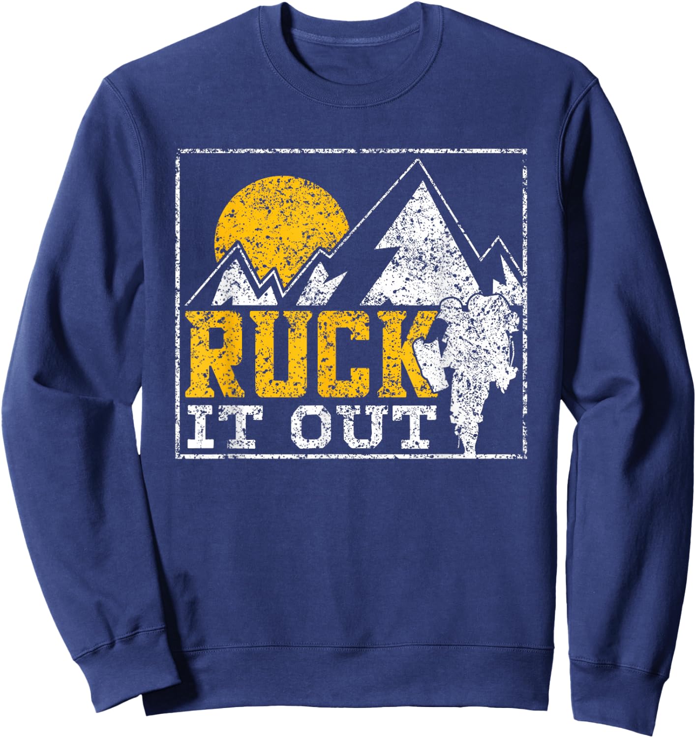 Ruck It Out Backpack Workout Backpack Sweatshirt - Sweatshirt | Navy