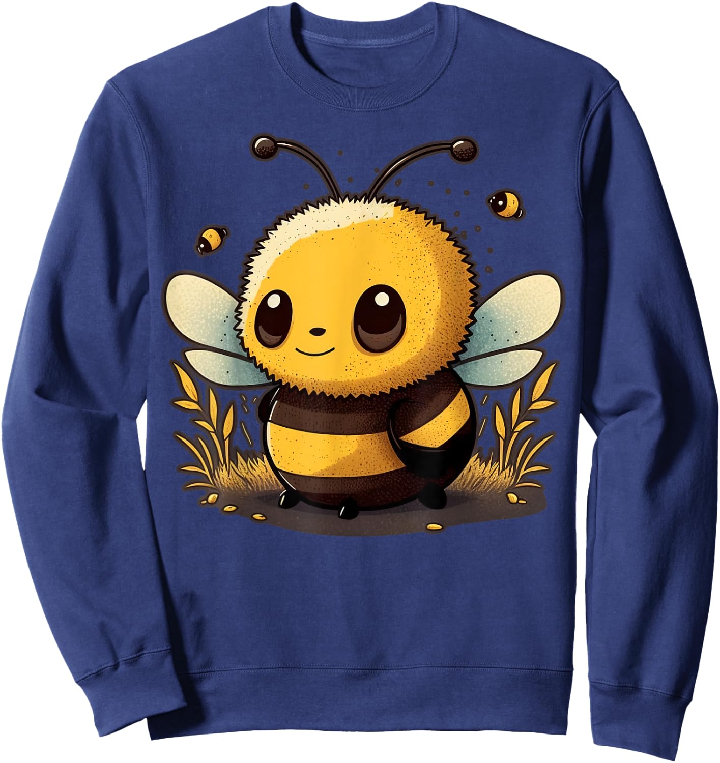 Cute Bee Lover Animal on Bee Sweatshirt - Sweatshirt | Navy