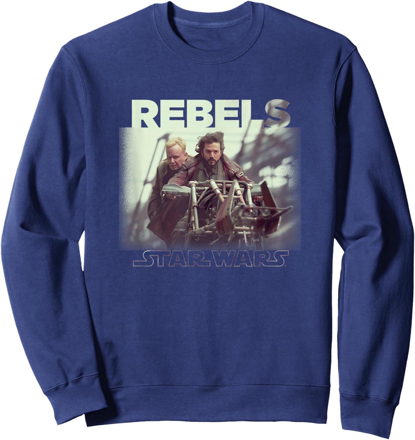 Star Wars: Andor Rebels Cassian & Luthen Vintage Portrait Sweatshirt - Sweatshirt | Navy
