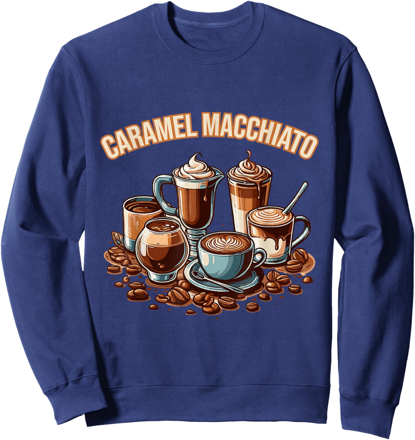 Caramel Macchiato Best Brew Coffee Sweatshirt - Sweatshirt | Navy