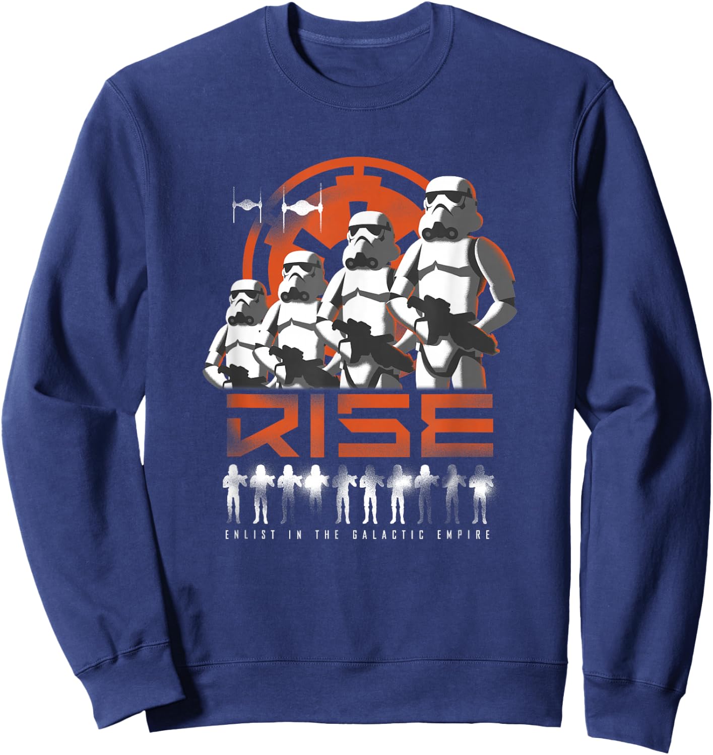 Star Wars Rebels Rise Galactic Empire Recruitment Propaganda Sweatshirt - Sweatshirt | Navy