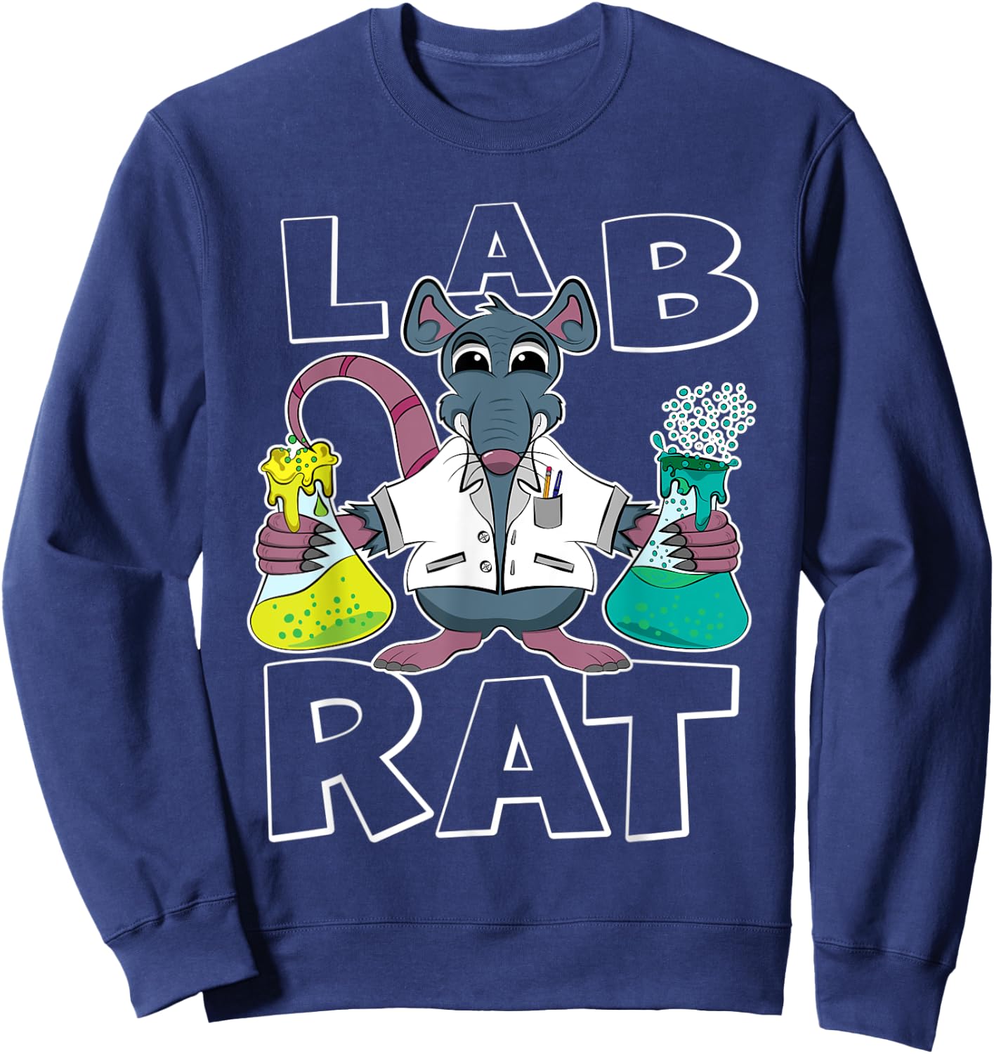 Medical Laboratory Scientist Lab Rat Sweatshirt - Sweatshirt | Navy