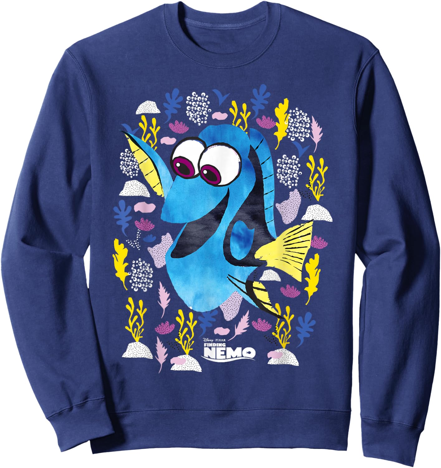 Disney PIXAR Finding Nemo Dory Just Keep Swimming Sweatshirt - Sweatshirt | Navy