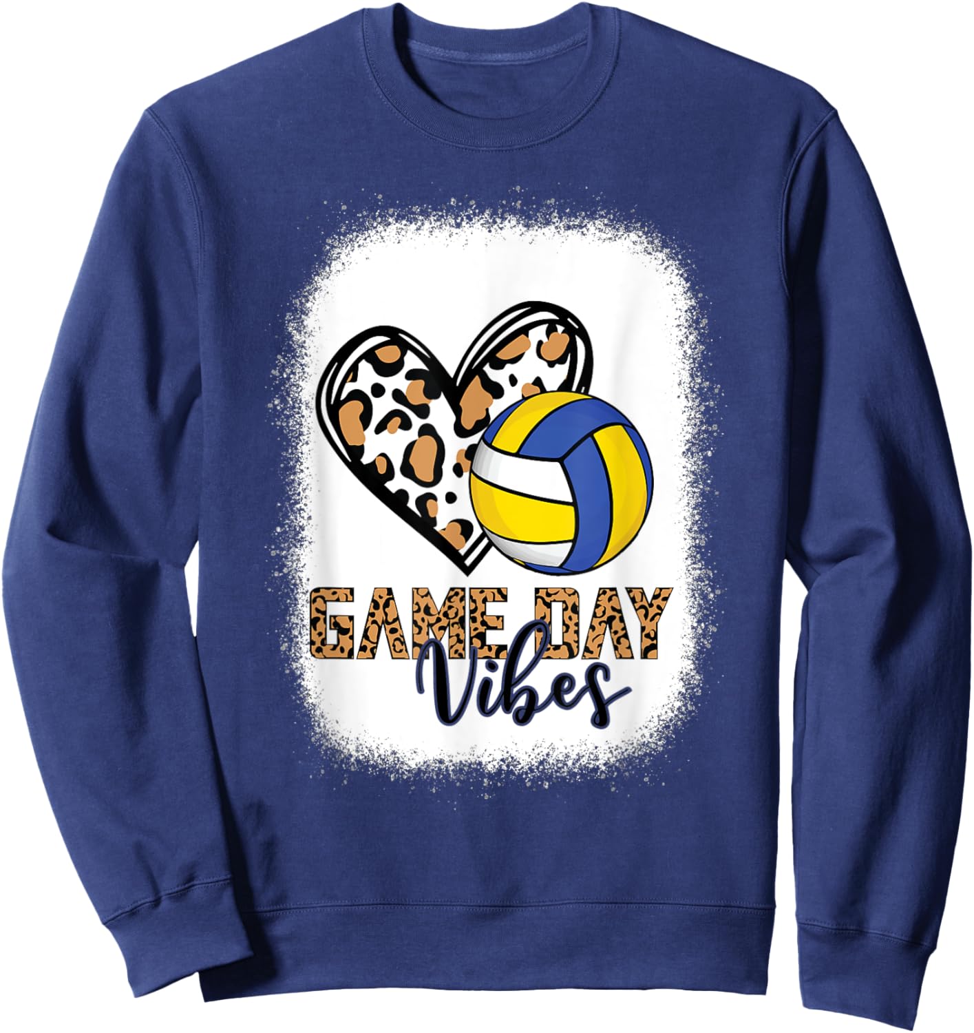 Game Day Vibes - VolleyBall Sweatshirt - Sweatshirt | Navy