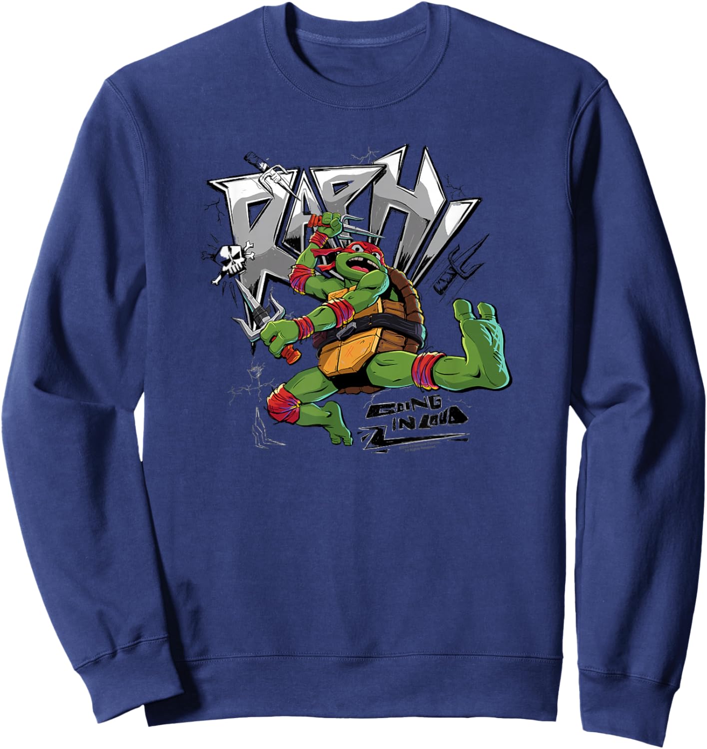 Teenage Mutant Ninja Turtles: Mutant Mayhem Raph Pose Sweatshirt - Sweatshirt | Navy
