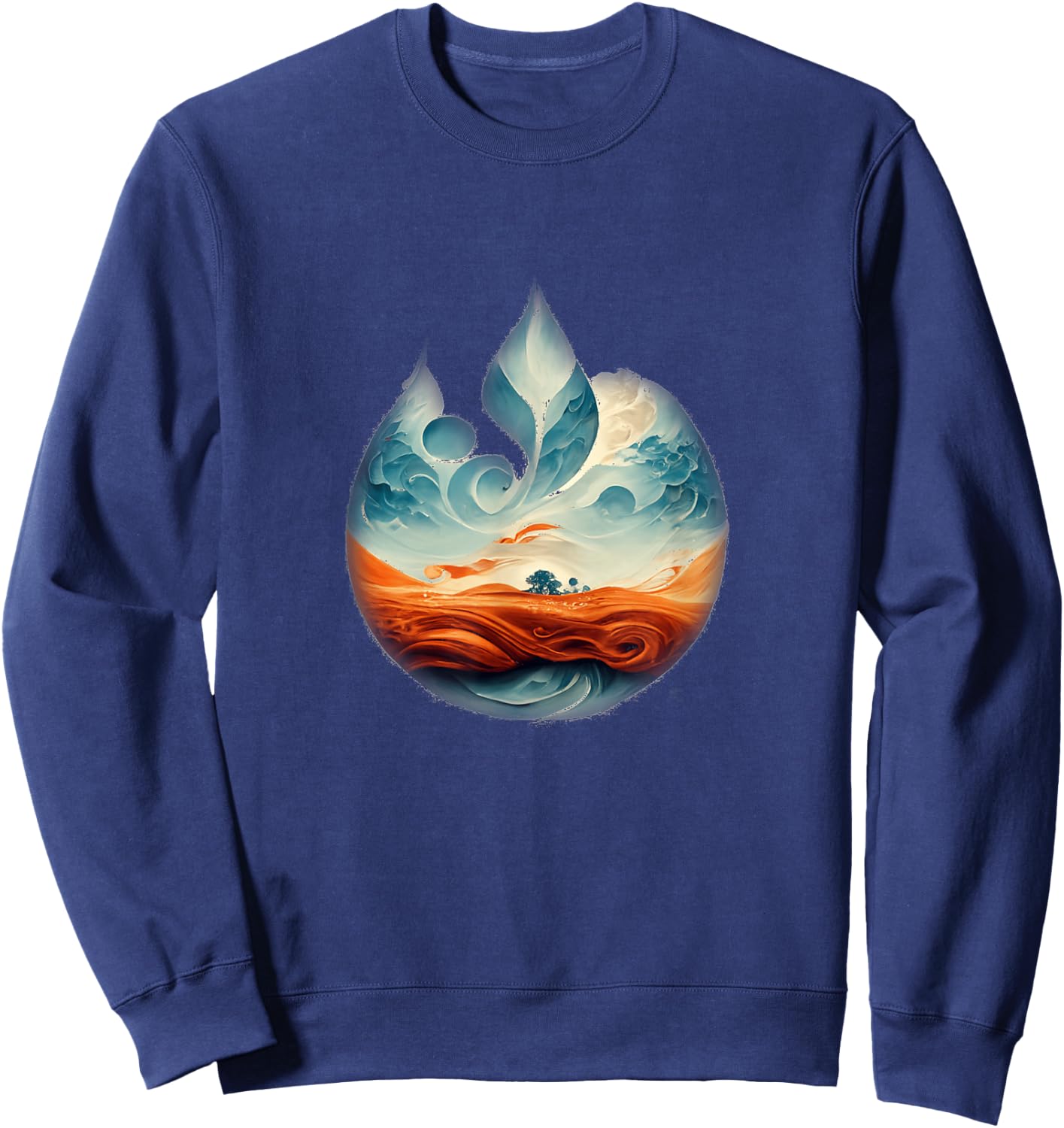 Logo of Water Fire Earth Wind Sweatshirt - Sweatshirt | Navy