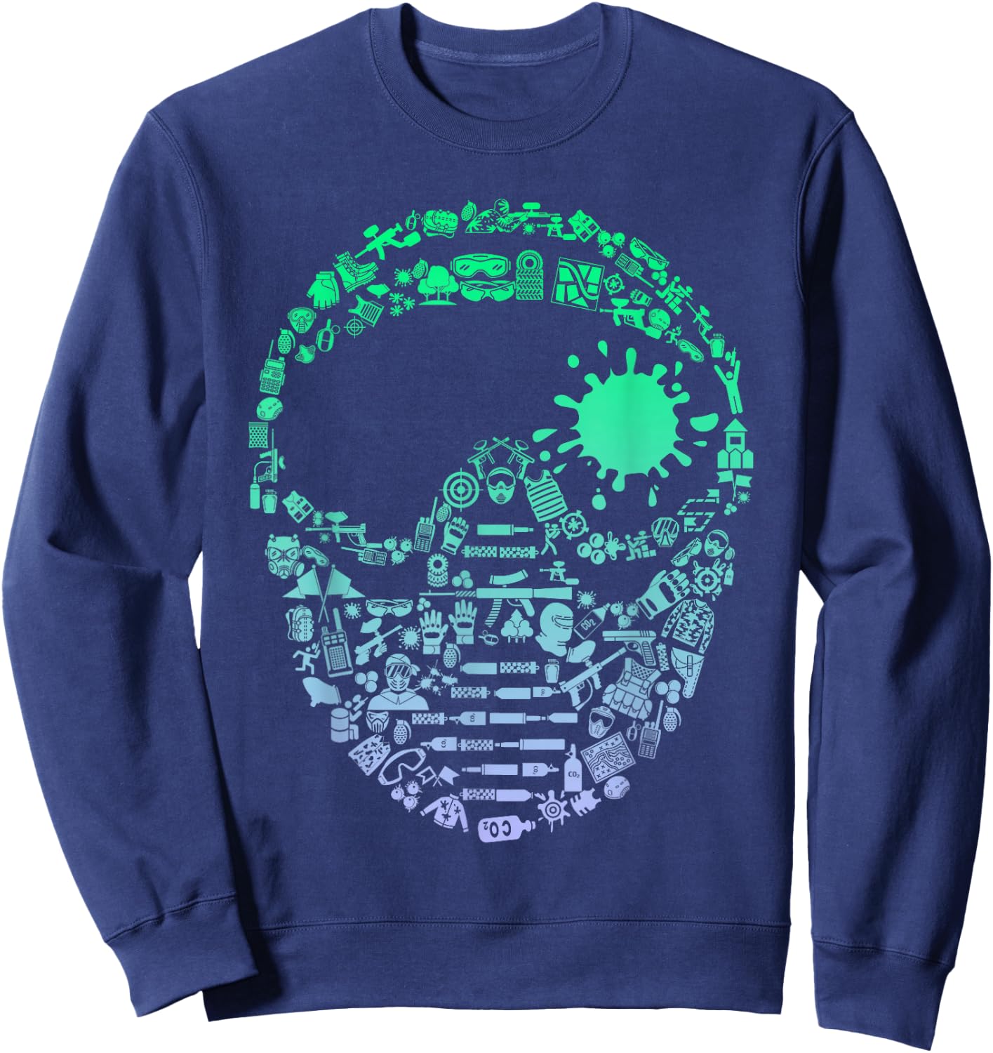 Paintball Shirt Paintball Party Gear Accessories Paintball Sweatshirt - Sweatshirt | Navy