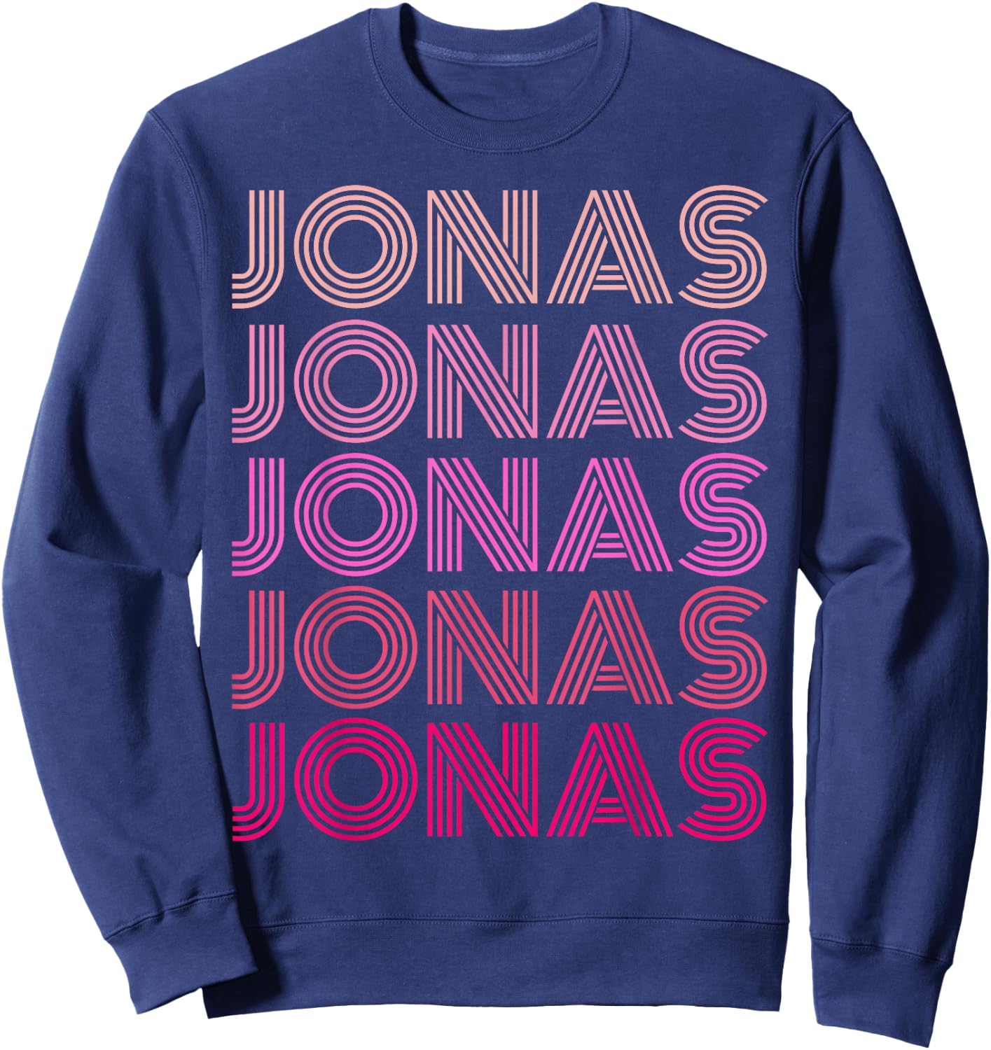 Jonas Vintage Retro Pink Sweatshirt - Sweatshirt | Navy