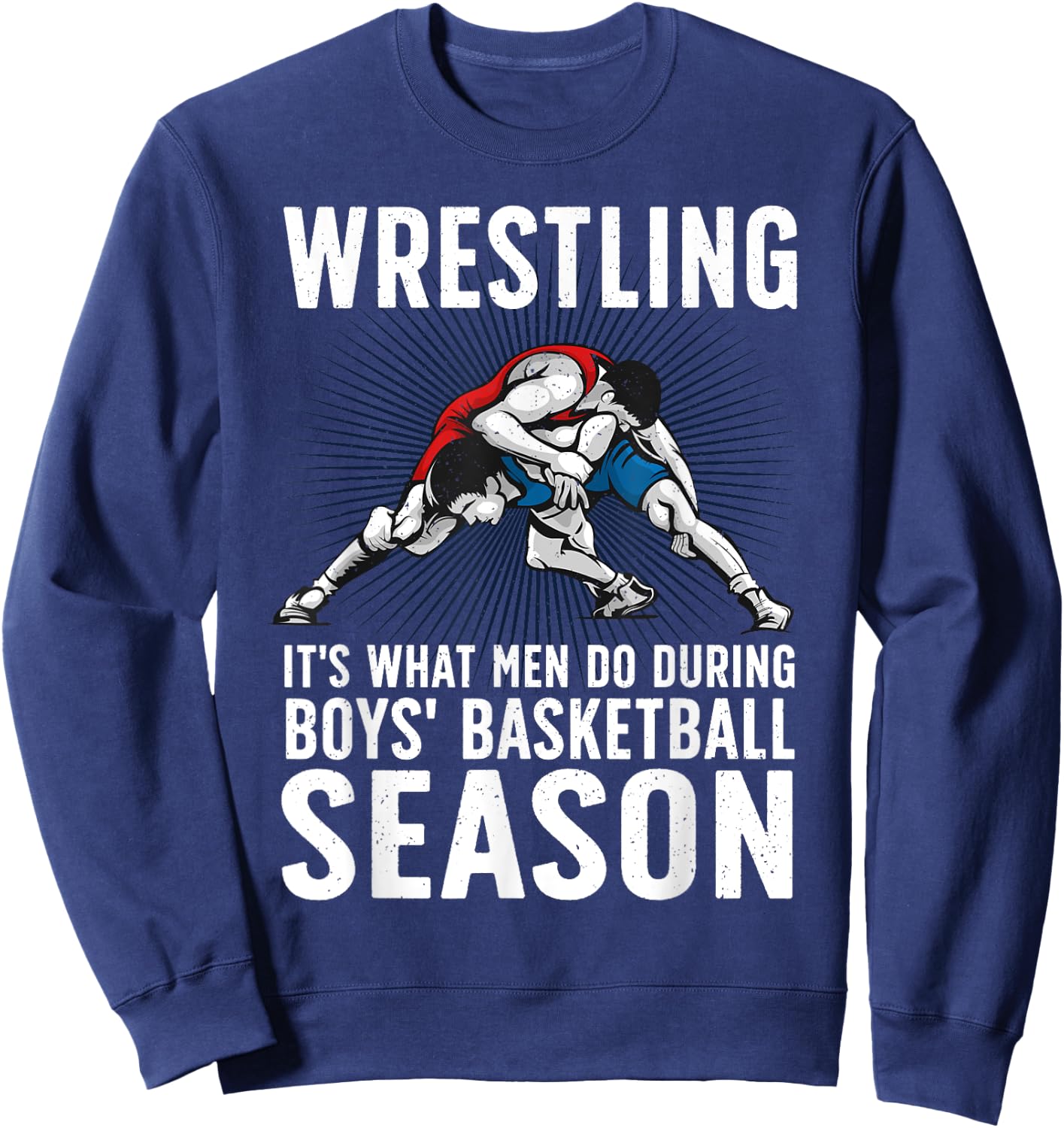 Cool Wrestling Art Boys Wrestle Wrestler Wrestling Sweatshirt - Sweatshirt | Navy