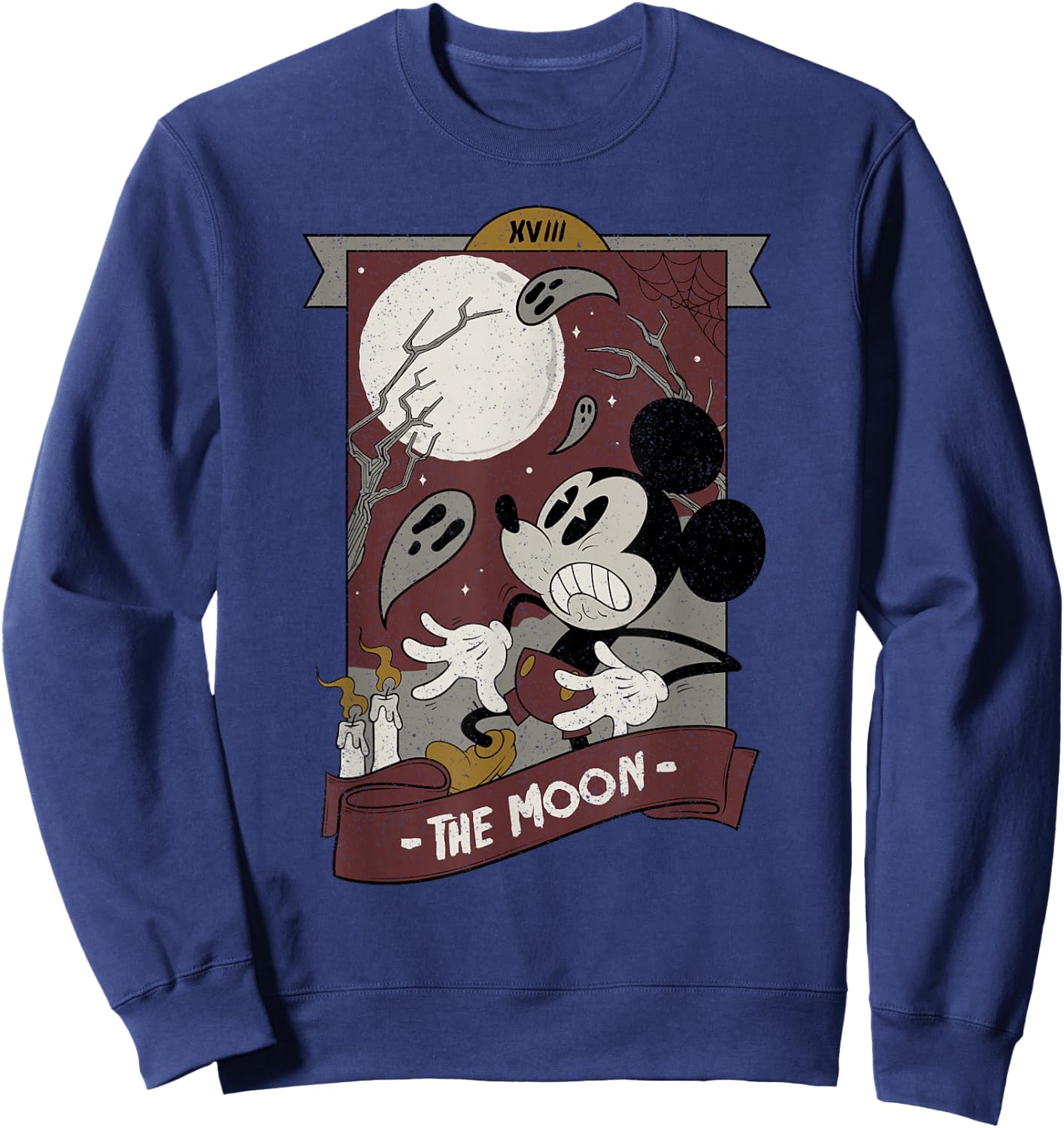 Disney Mickey and Friends Halloween Mickey Spooky Tarot Sweatshirt - Sweatshirt | Navy