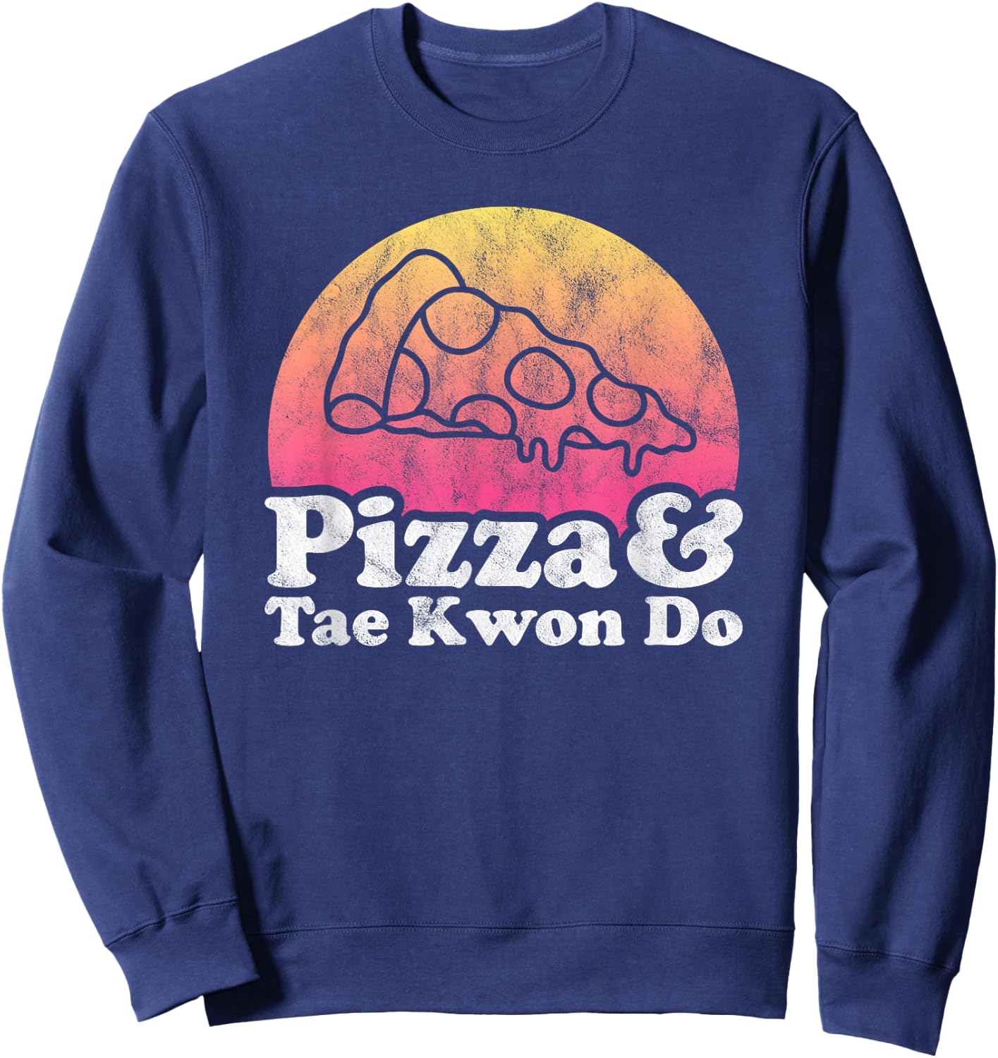Pizza and Tae Kwon Do or Taekwon-Do Sweatshirt - Sweatshirt | Navy