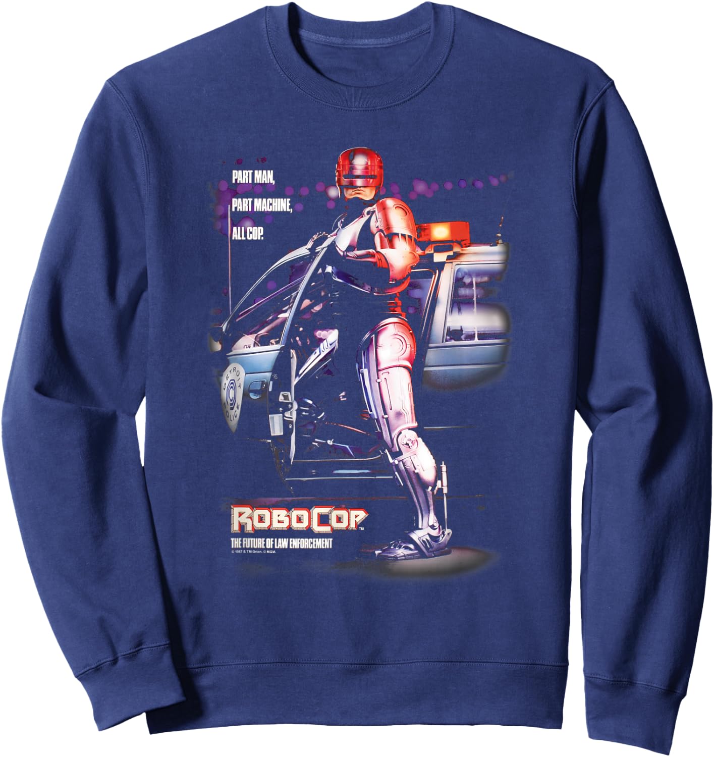Robocop Poster Sweatshirt - Sweatshirt | Navy