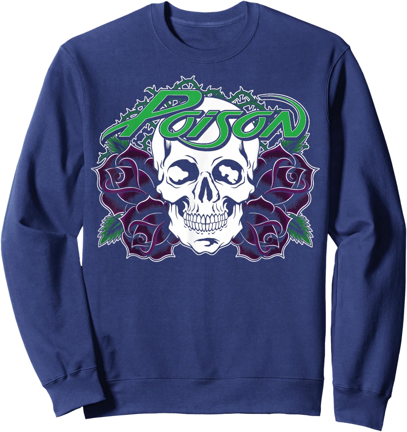 Poison - Purple Rose Sweatshirt - Sweatshirt | Navy