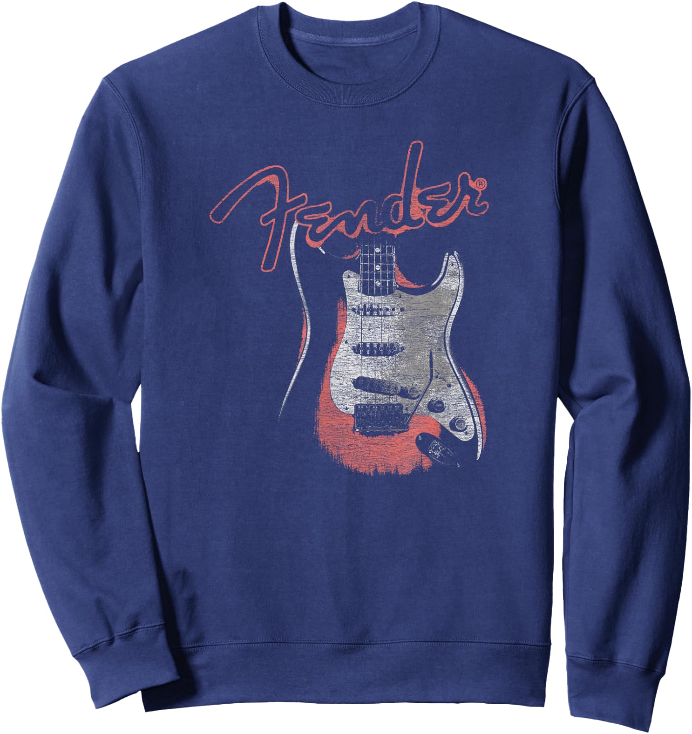 Fender Vintage Guitar Retro Glow Sweatshirt - Sweatshirt | Navy