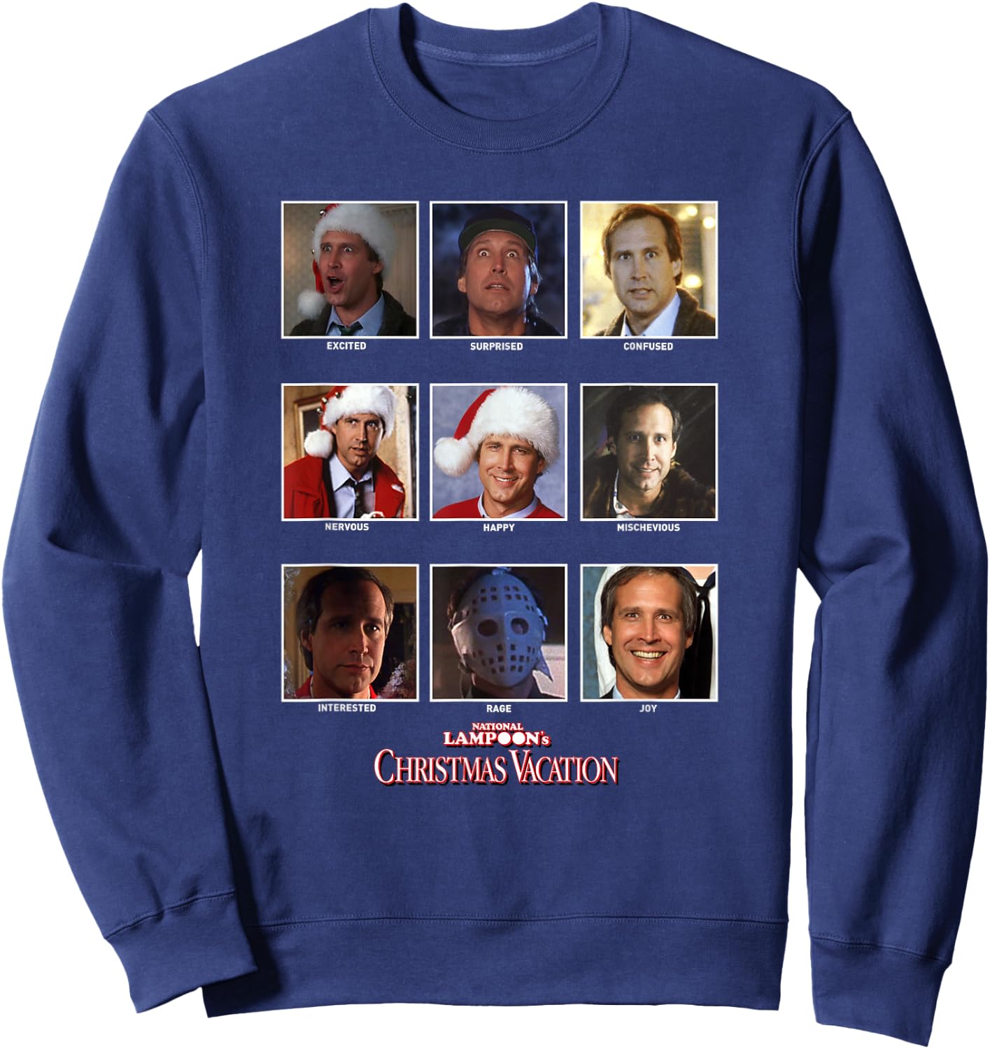 National Lampoon's Christmas Vacation Clark Panels Sweatshirt - Sweatshirt | Navy