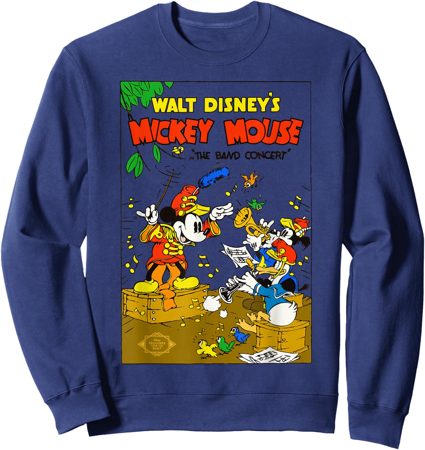 Disney Mickey Mouse The Band Concert Donald Duck Vintage Sweatshirt - Sweatshirt | Navy