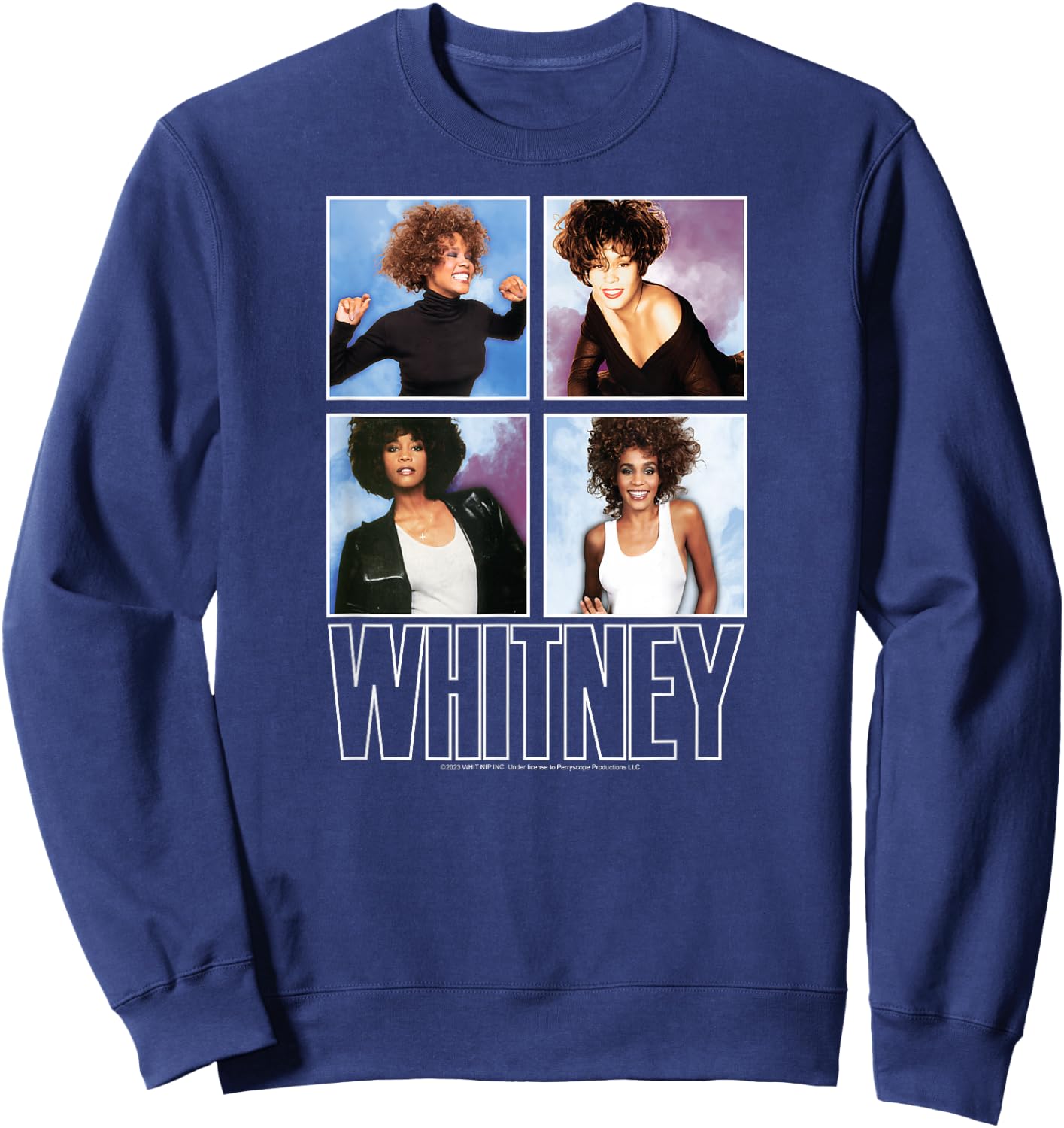 Whitney Houston - Grid Sweatshirt - Sweatshirt | Navy