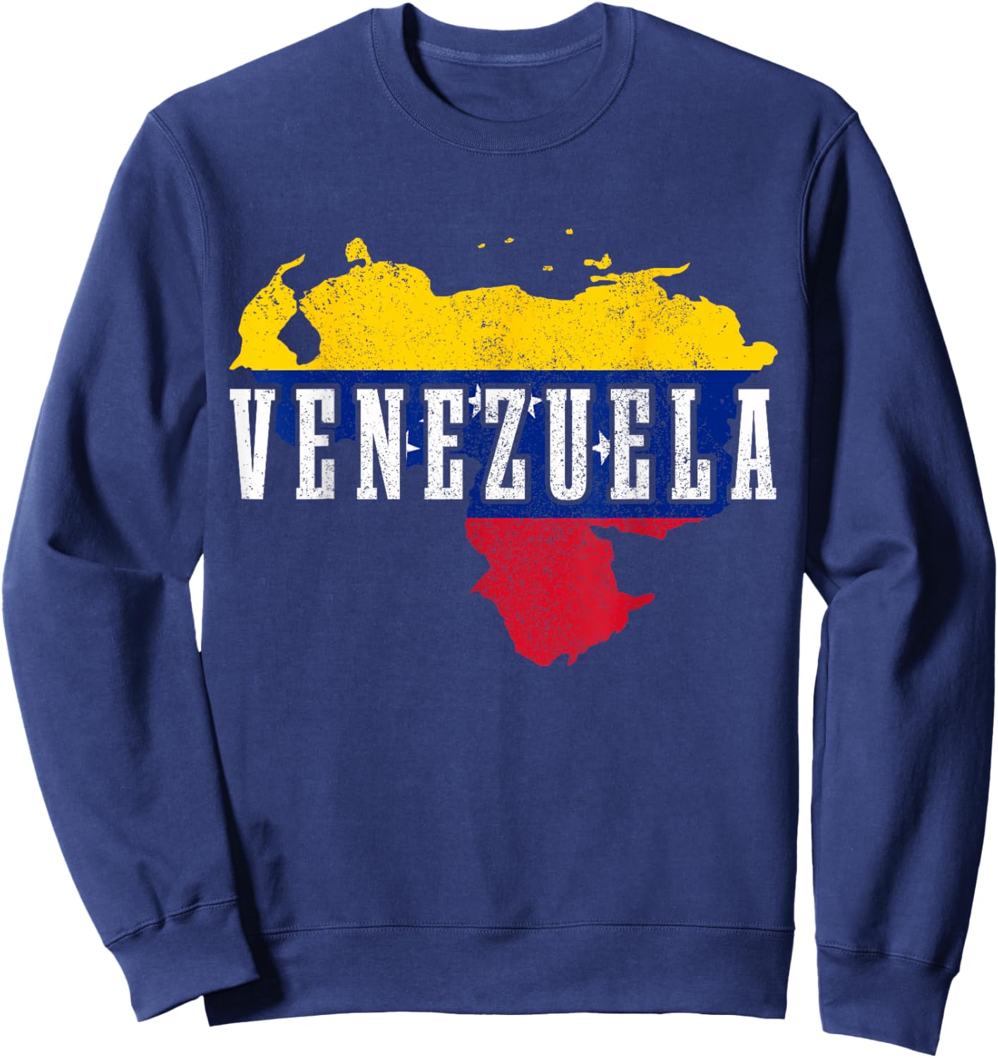 Venezuela Map Pride Venezuelan Flag Sweatshirt - Sweatshirt | Navy