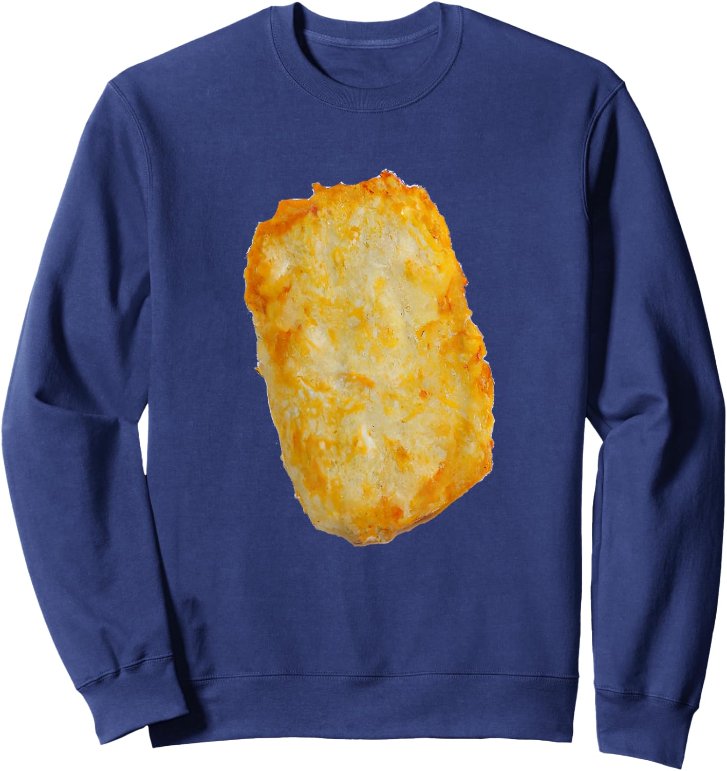 Breakfast and Brunch Hash Brown Potatoes Sweatshirt - Sweatshirt | Navy