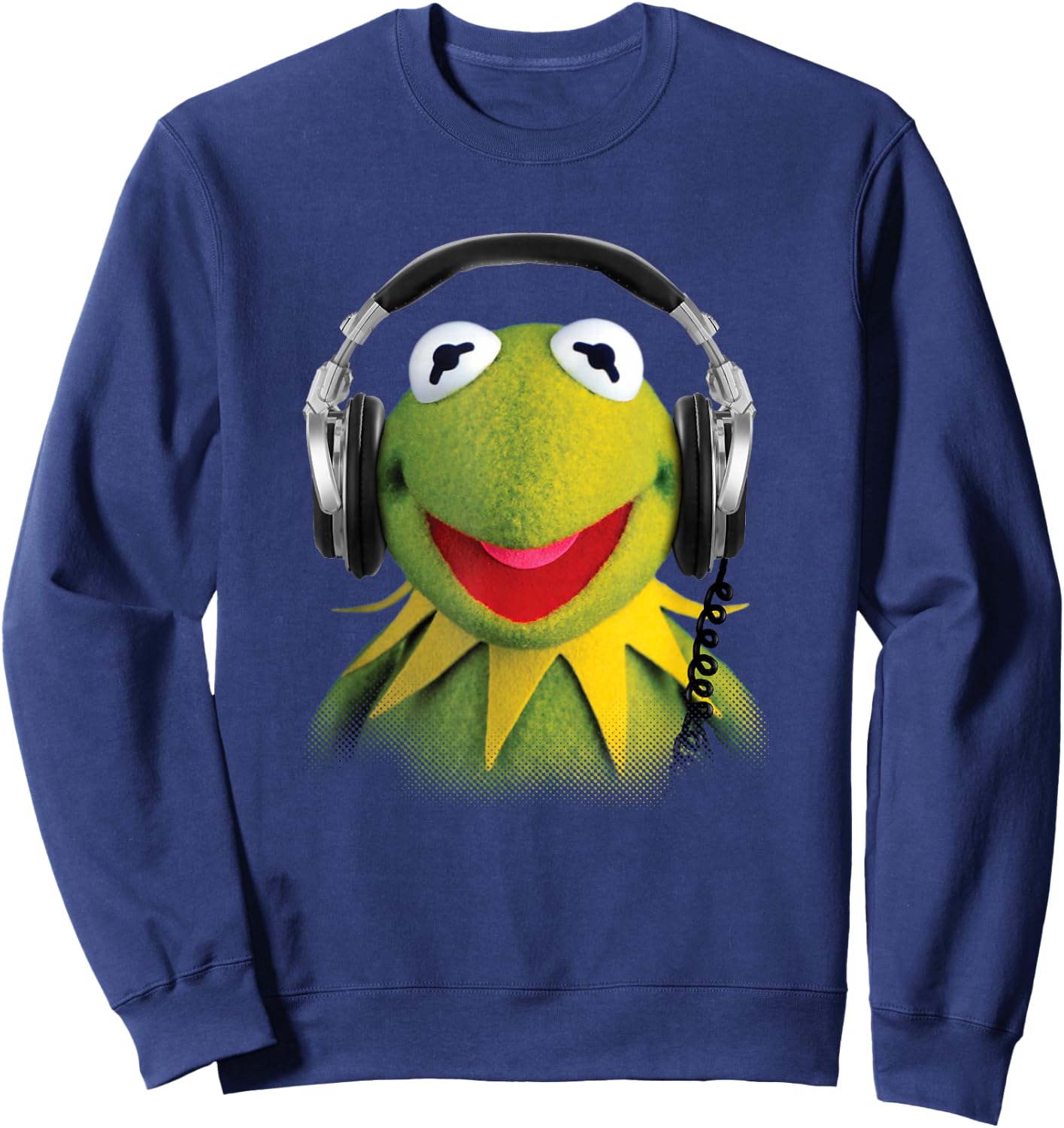 Disney The Muppets Kermit The Frog Studio Session Headphones Sweatshirt - Sweatshirt | Navy