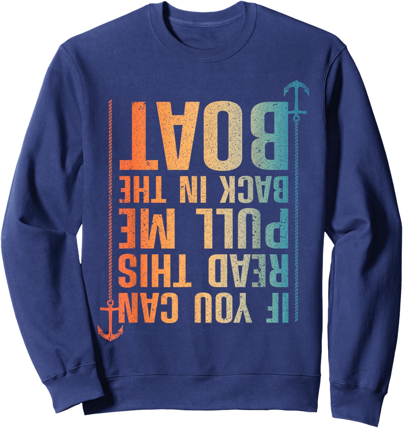 Funny Boating Design Women Boating Boater Boat Owner Sweatshirt - Sweatshirt | Navy
