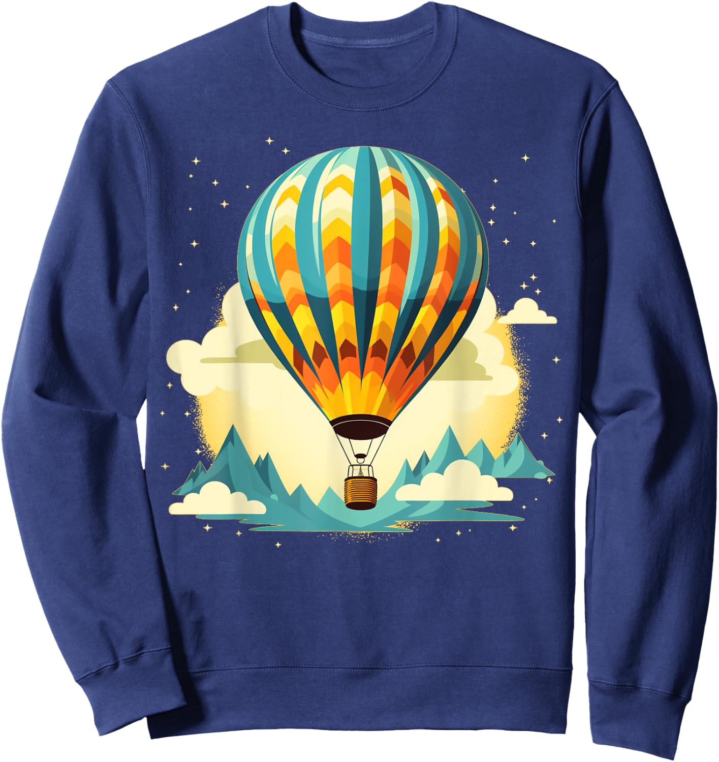 Funny hot Air Balloon for new Adventures Lovers Sweatshirt - Sweatshirt | Navy